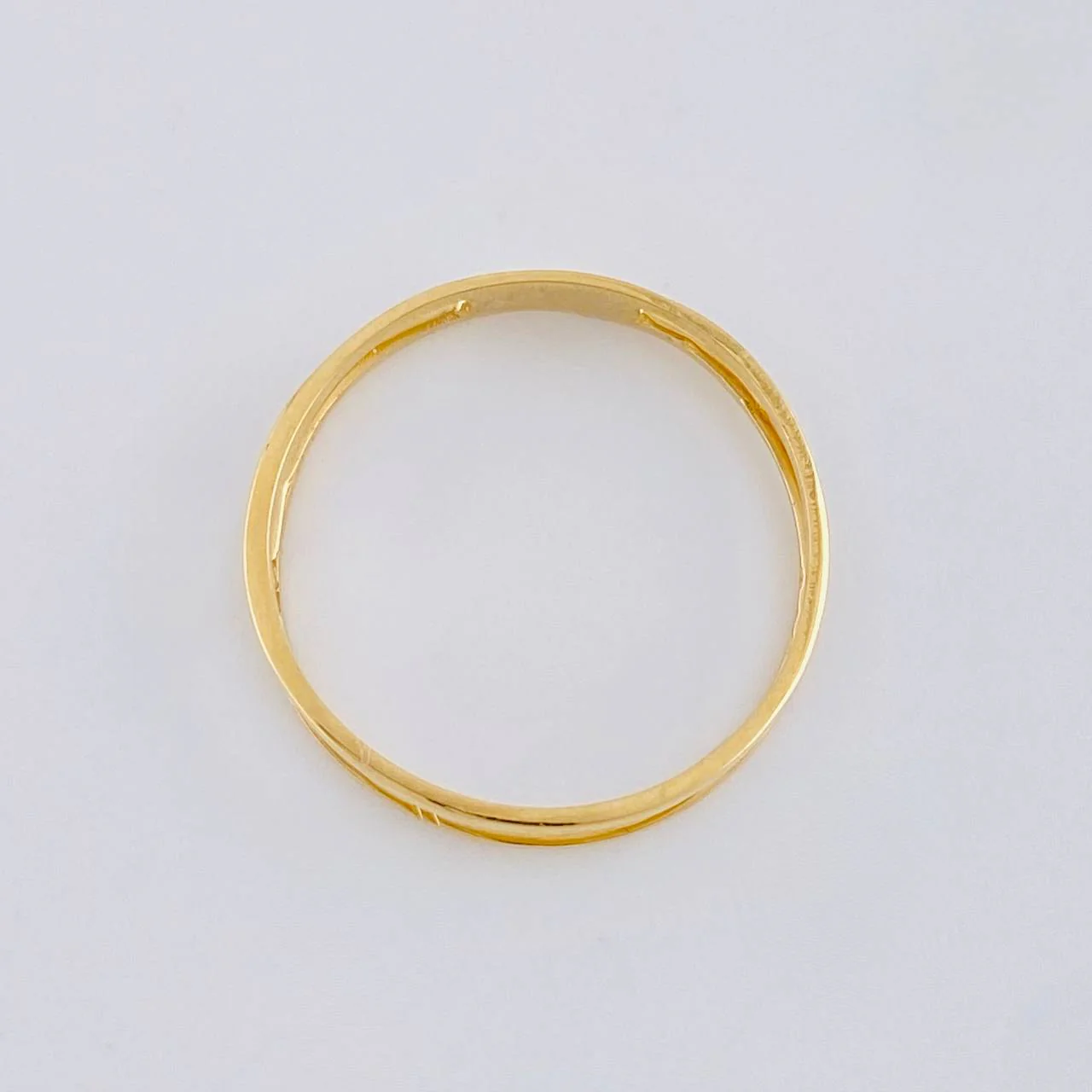 Anillo Doble Linea 1.15 g / T6 1/2 Oro Amarillo 18K - Image 3
