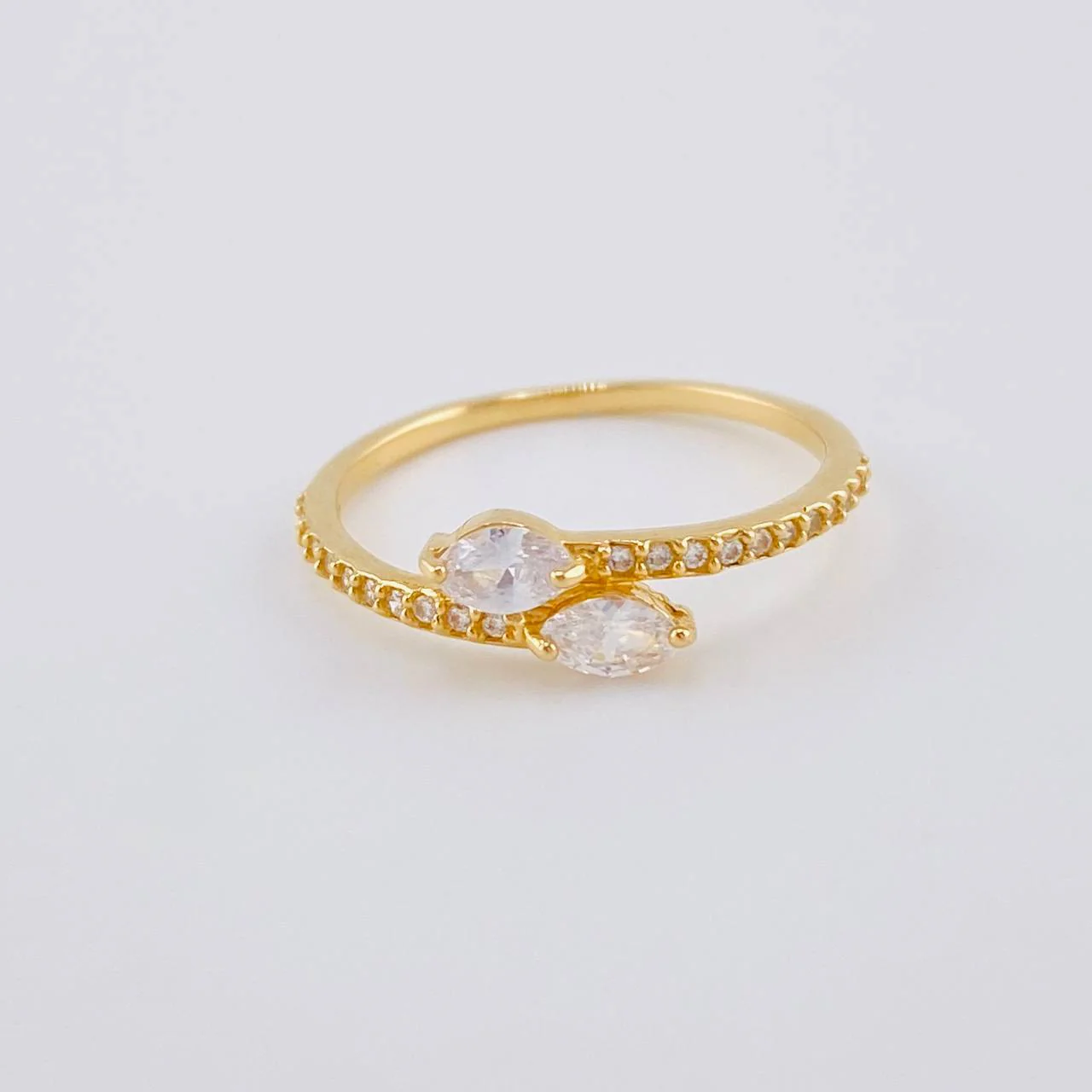 Anillo Dos Colas 2.05 g / T7 3/4 Oro Amarillo 18K