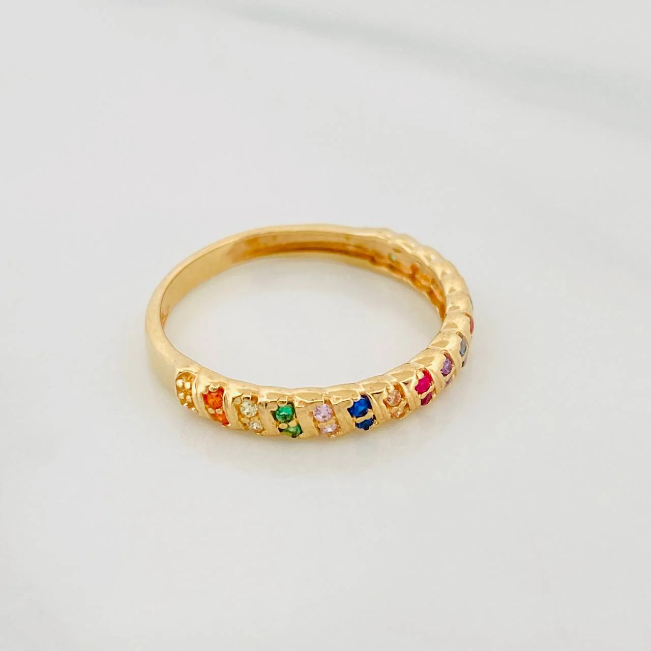 Anillo Entrelazado 1.9g / T6 1/4 Oro Amarillo 18K - Image 3
