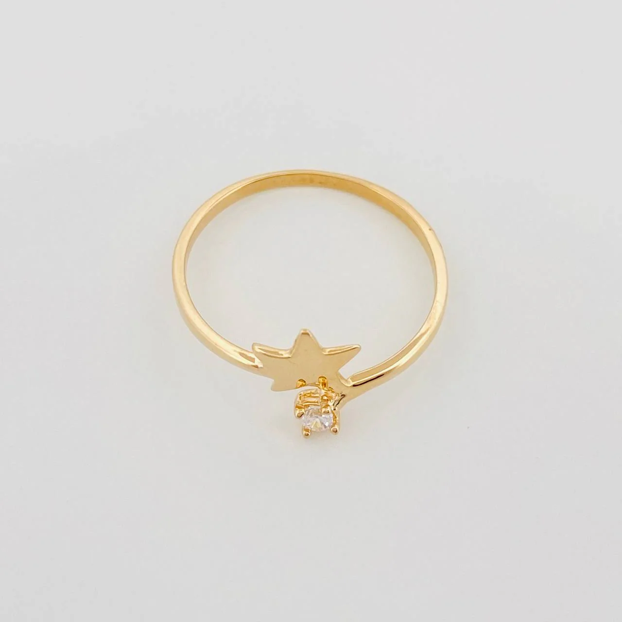 Anillo Estrella 1.45 g / T7 1/4 Oro Amarillo 18K - Image 2