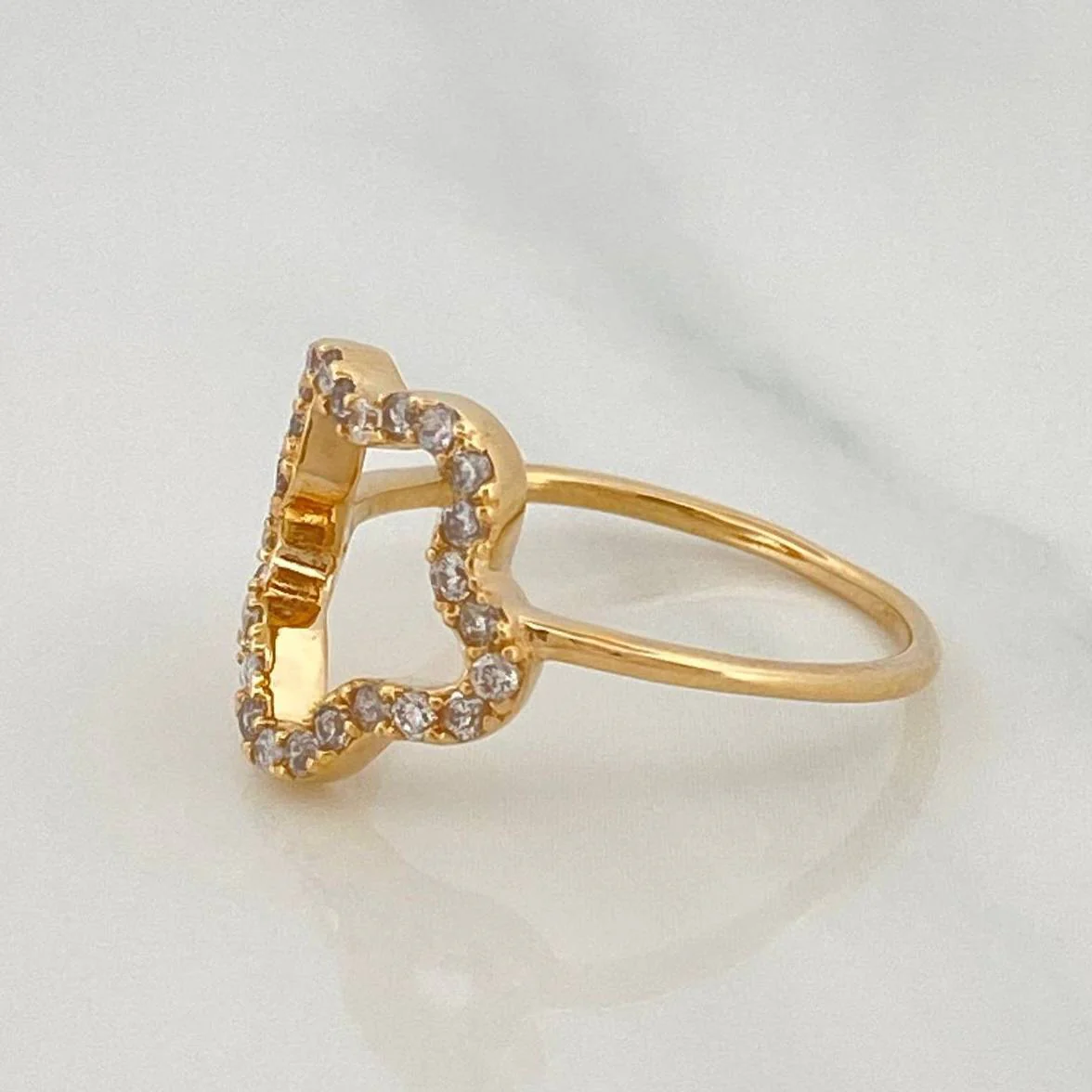 Anillo Estrella 3.1 g / T7 3/4 Oro Amarillo 18K - Image 2