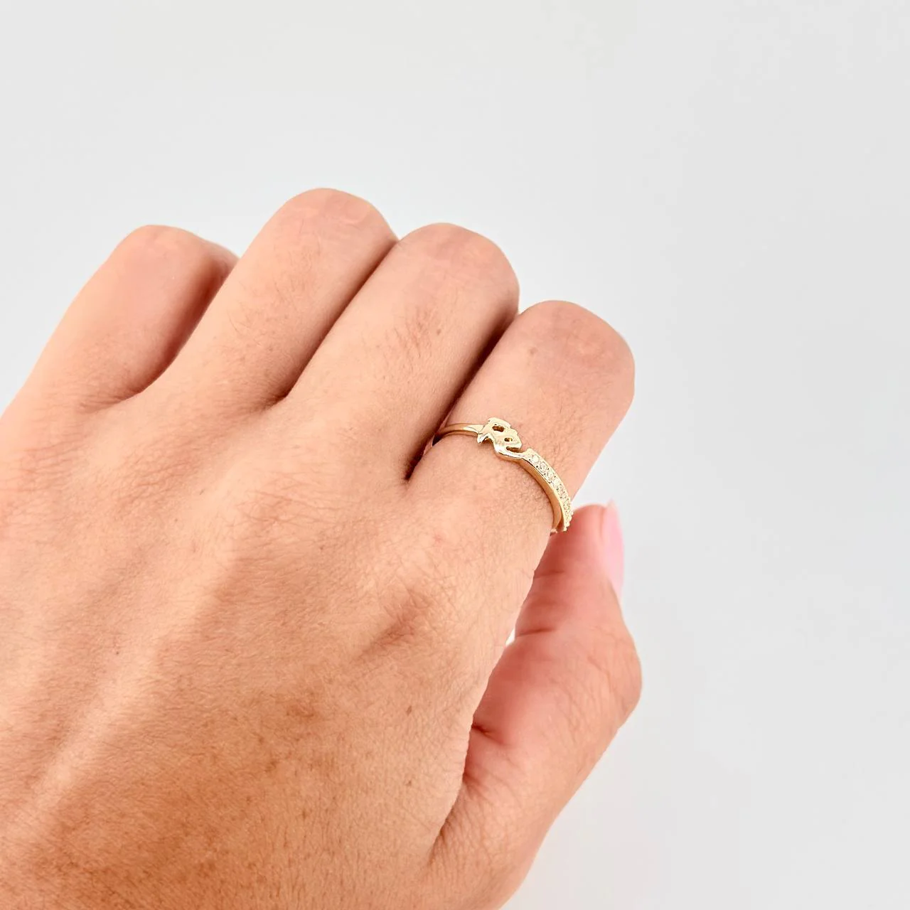 Anillo Fe 1.55 g / T7 1/4 Oro Amarillo 18K - Image 4