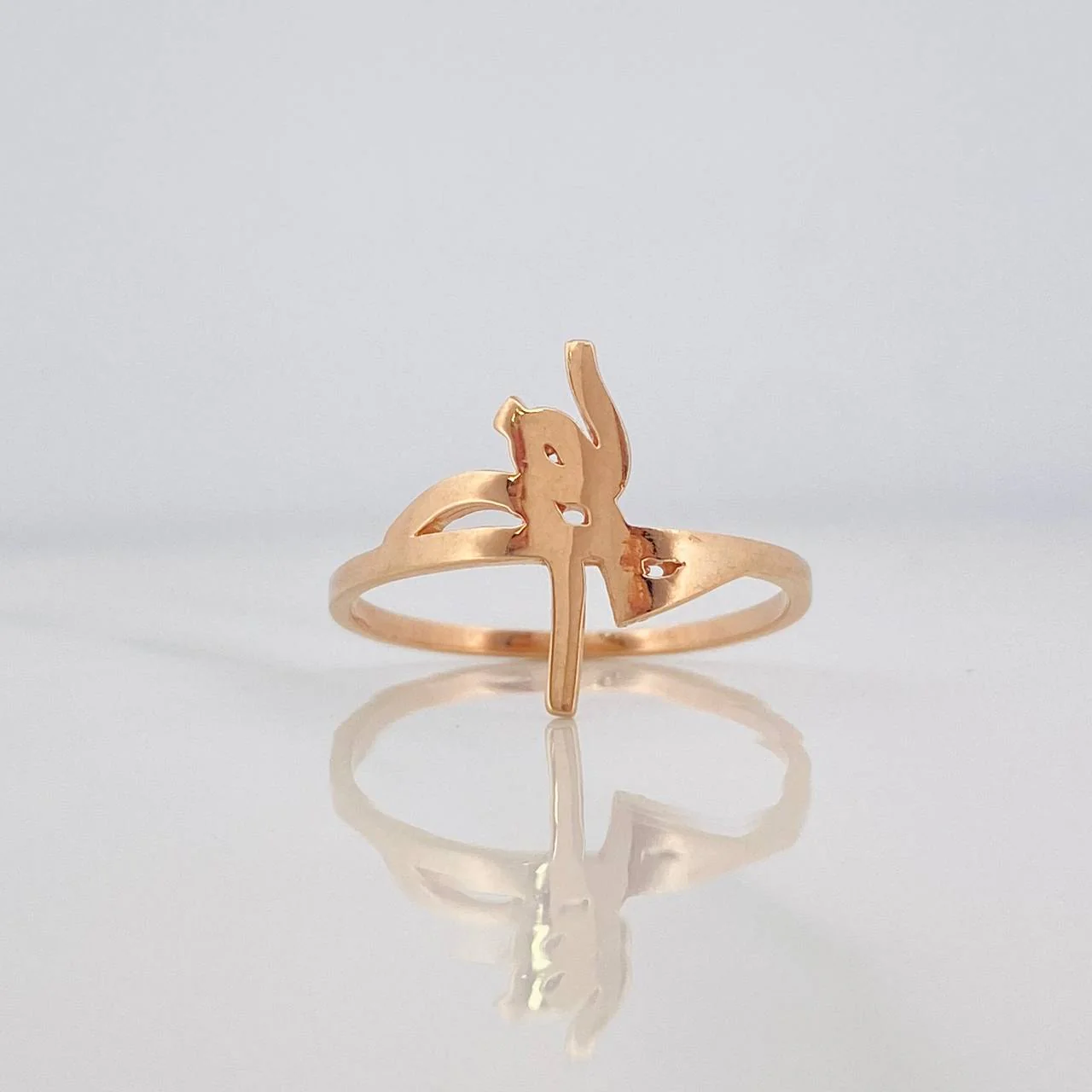 Anillo Fe 1.7g / T7 1/4 Oro Rosa 18K