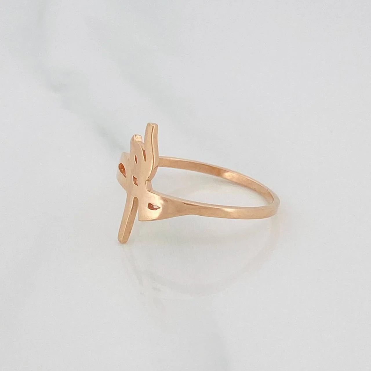 Anillo Fe 1.7g / T7 1/4 Oro Rosa 18K - Image 2
