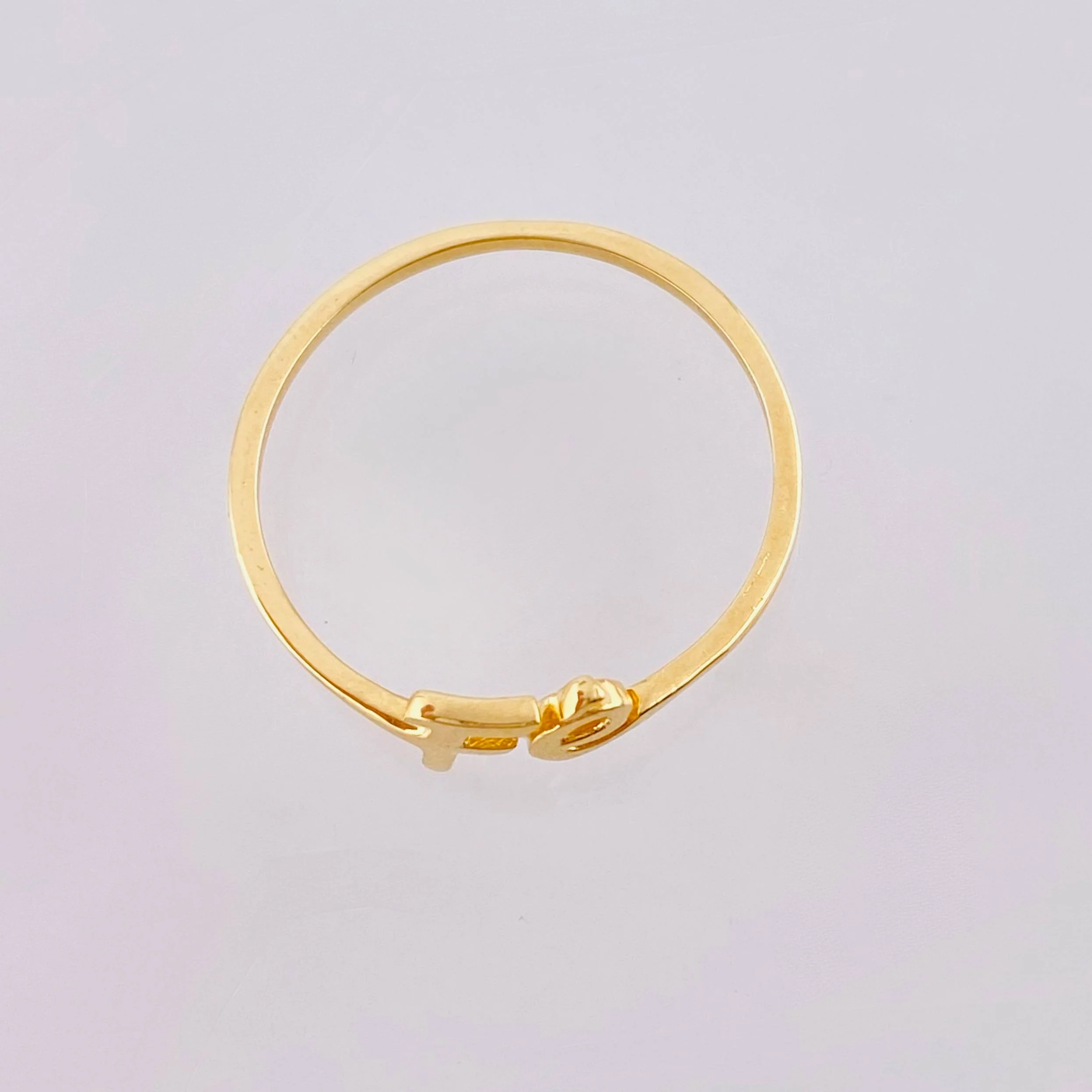 Anillo Fe 1gr / T8 3/4 / Oro Amarillo 18K * - Image 3