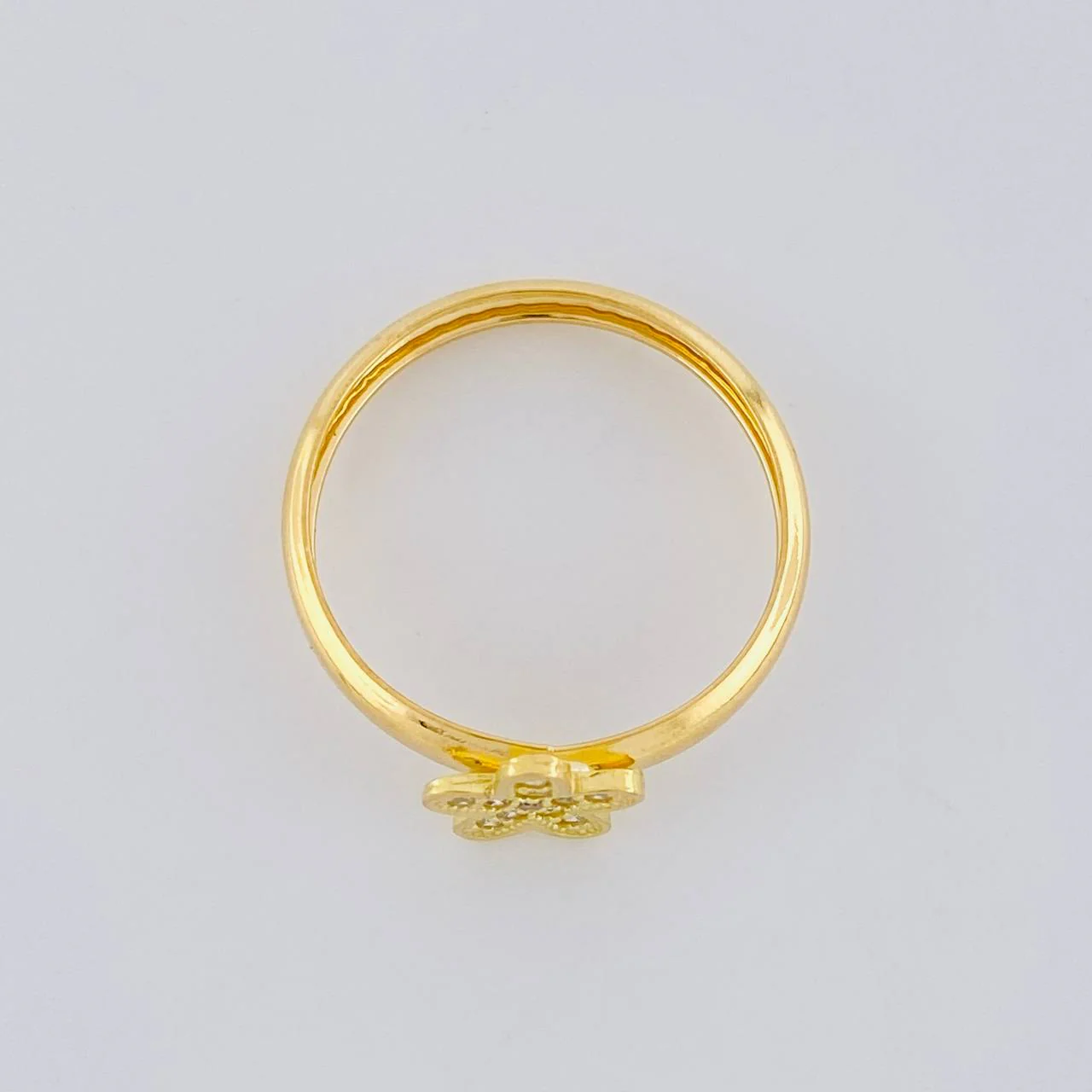 Anillo Flor 0.95 g / T6 3/4 Oro Amarillo 18K - Image 3