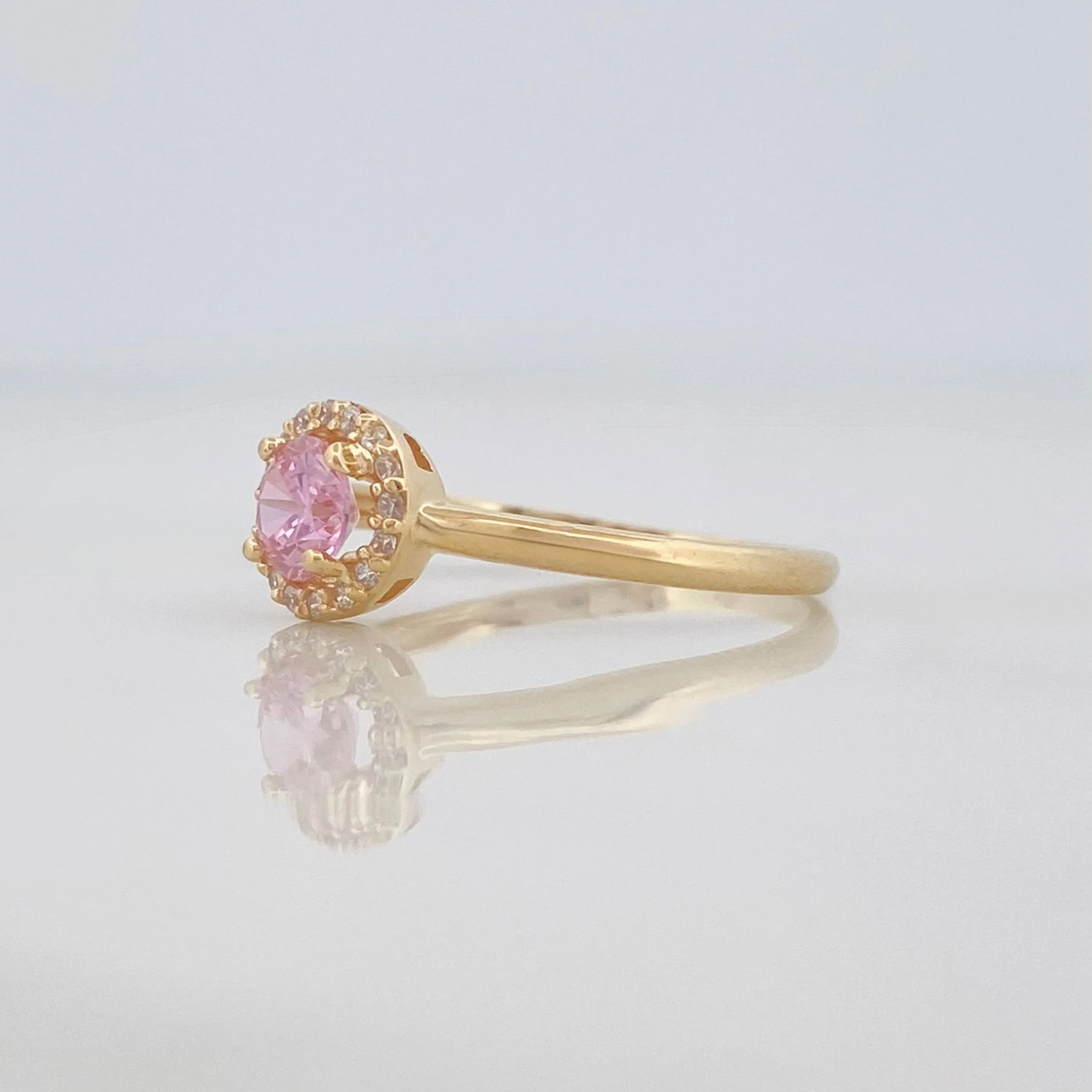 Anillo Flor 1.85g / T7 1/4 Oro Amarillo 18K - Image 2