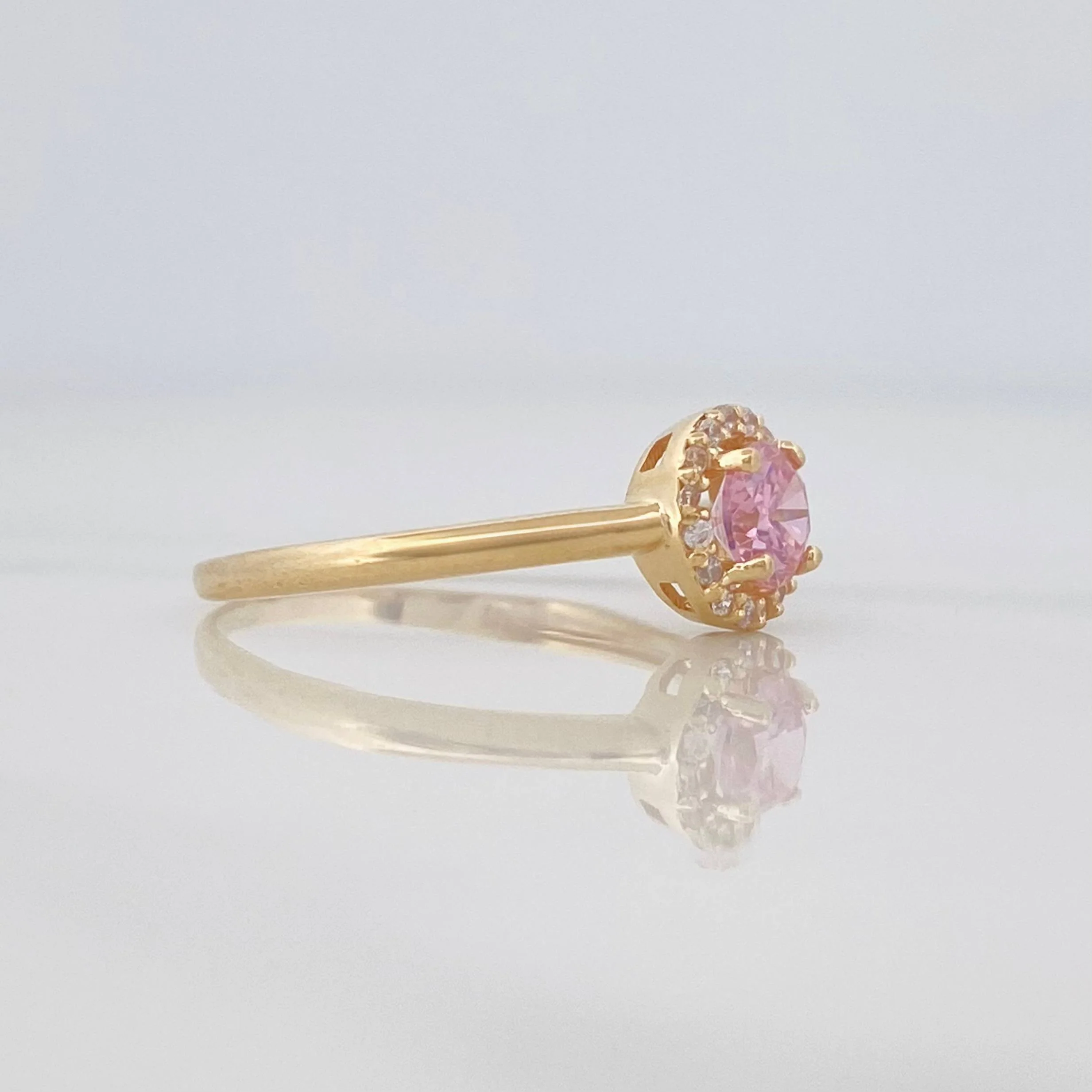 Anillo Flor 1.85g / T7 1/4 Oro Amarillo 18K - Image 3
