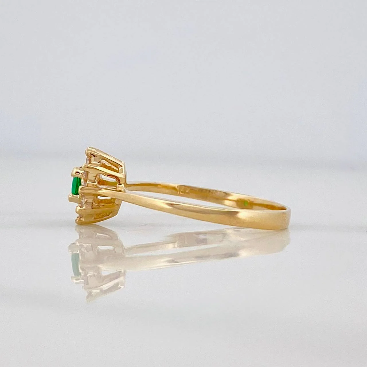 Anillo Flor 2.1 g / T8 1/4 Oro Amarillo 18K - Image 2