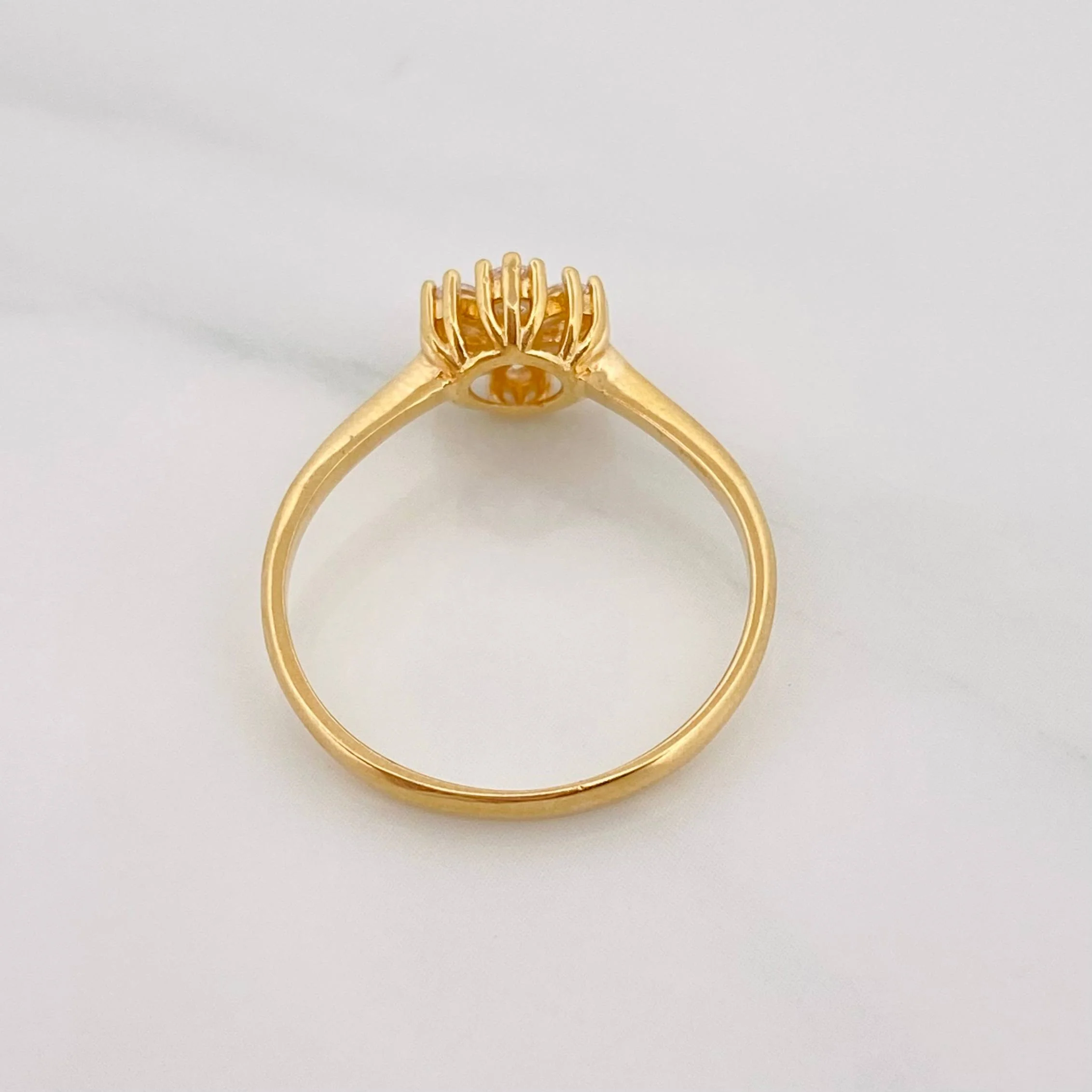 Anillo Flor 2.4g / T7 Oro Amarillo 18K - Image 4