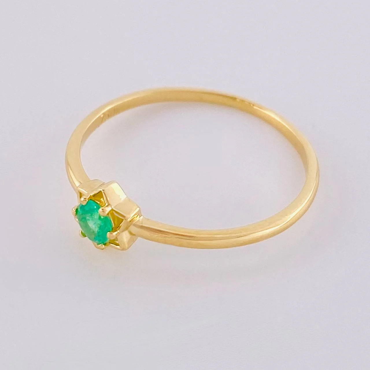 Anillo Flor Estrellado 1.35 g / T7 Oro Amarillo 18K - Image 3