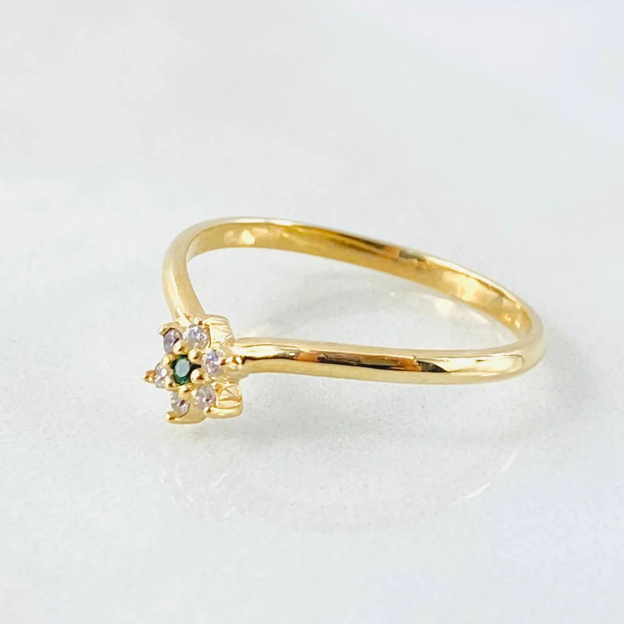 Anillo Floreado 1.75gr / T6 1/2 / Oro Amarillo 18K © - Image 2