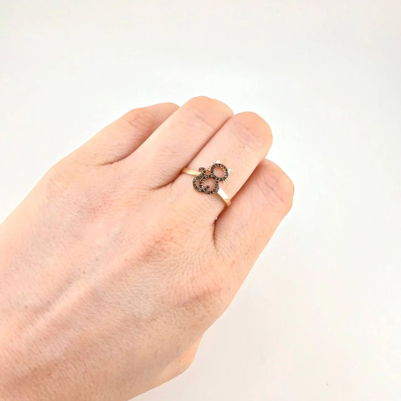 Anillo Gato 1.75 g / T7 3/4 Oro Amarillo 18K - Image 2
