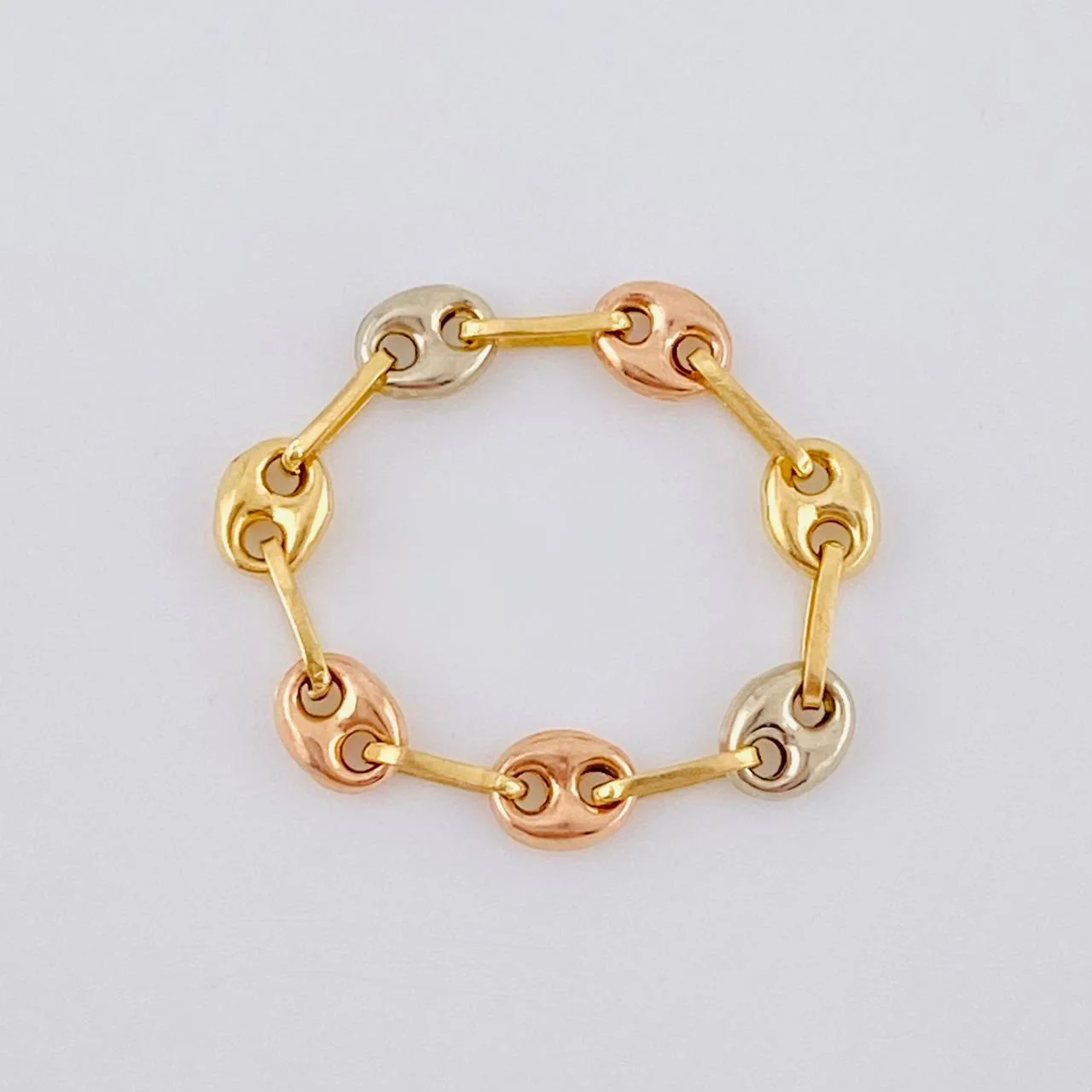 Anillo Gc 0.45 g / T3 - 2 3/4 Tres Oros 18K