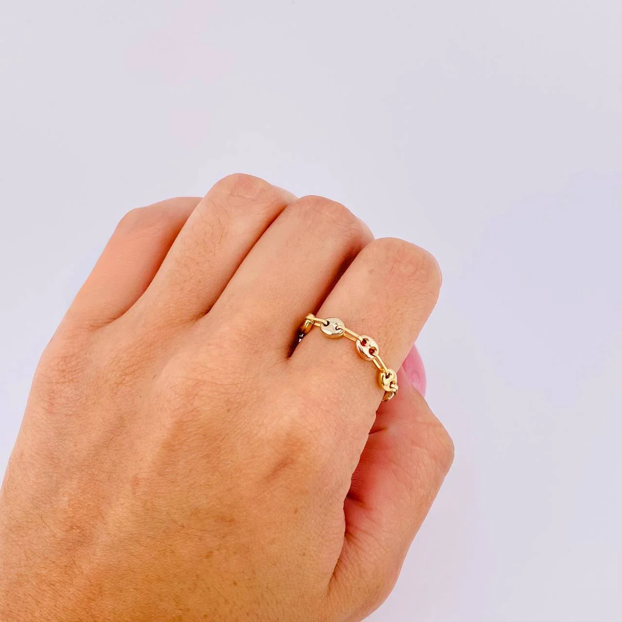 Anillo Gc 0.5gr / T5 1/4-T5 / 3.35mm Tres Oros 18K * - Image 3