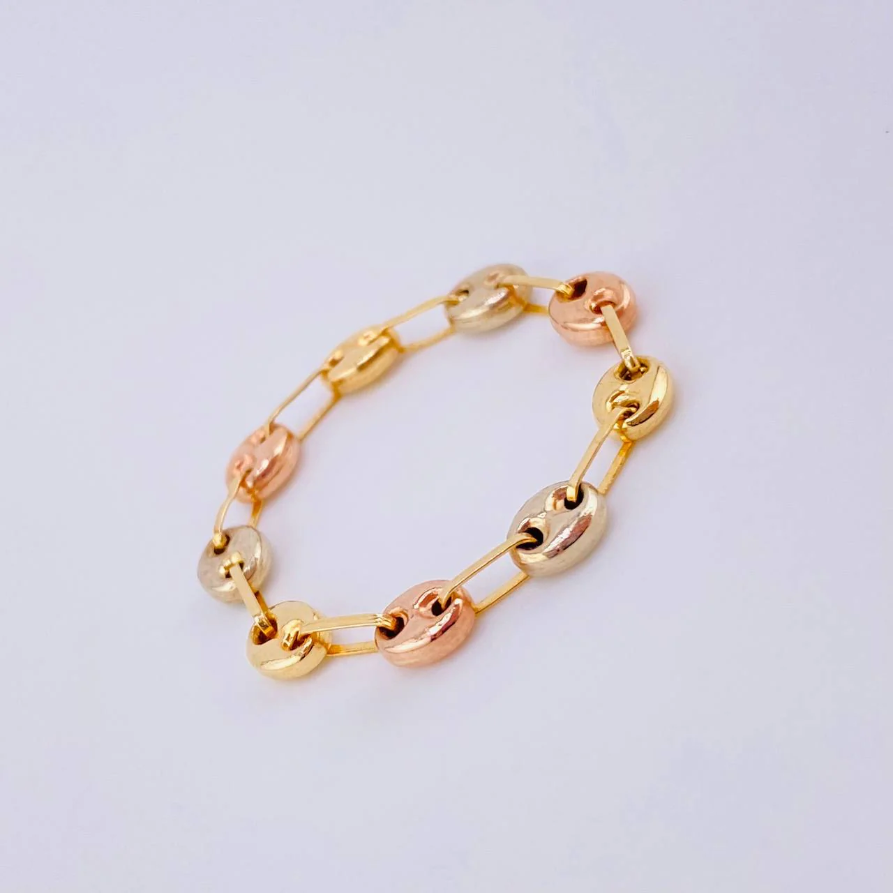 Anillo Gc 0.5gr / T5 - T5 1/4 / 3.3mm Tres Oros 18K - Image 2