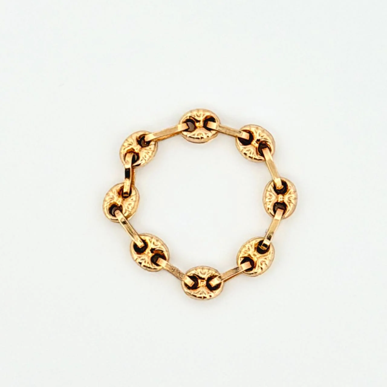 Anillo Gc 0.65gr / T4 - T4 1/4 / 3.5mm Oro Amarillo 18K