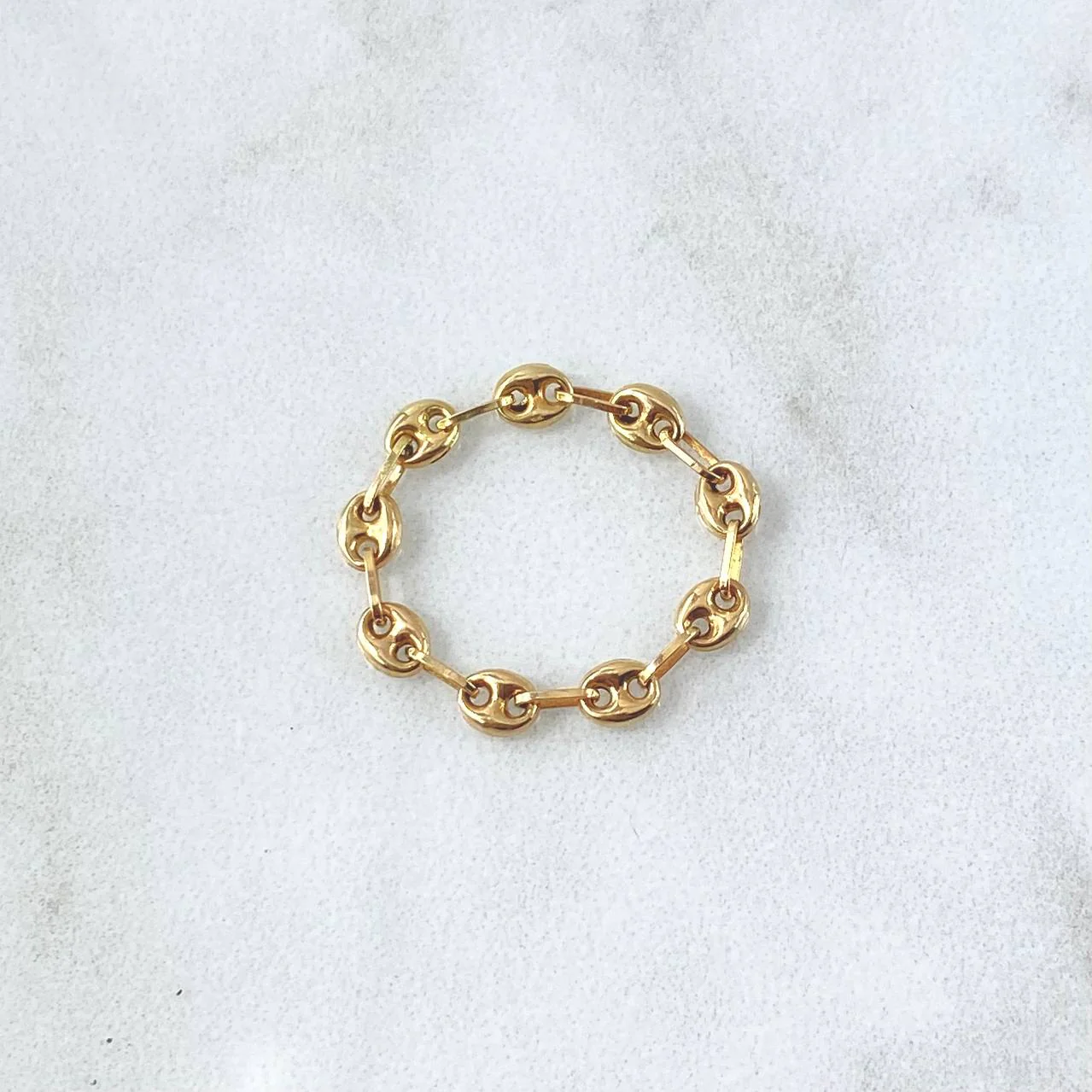 Anillo Gc 0.6gr / T6 1/2 - T6 3/4 / 3.4mm Oro Amarillo 18K