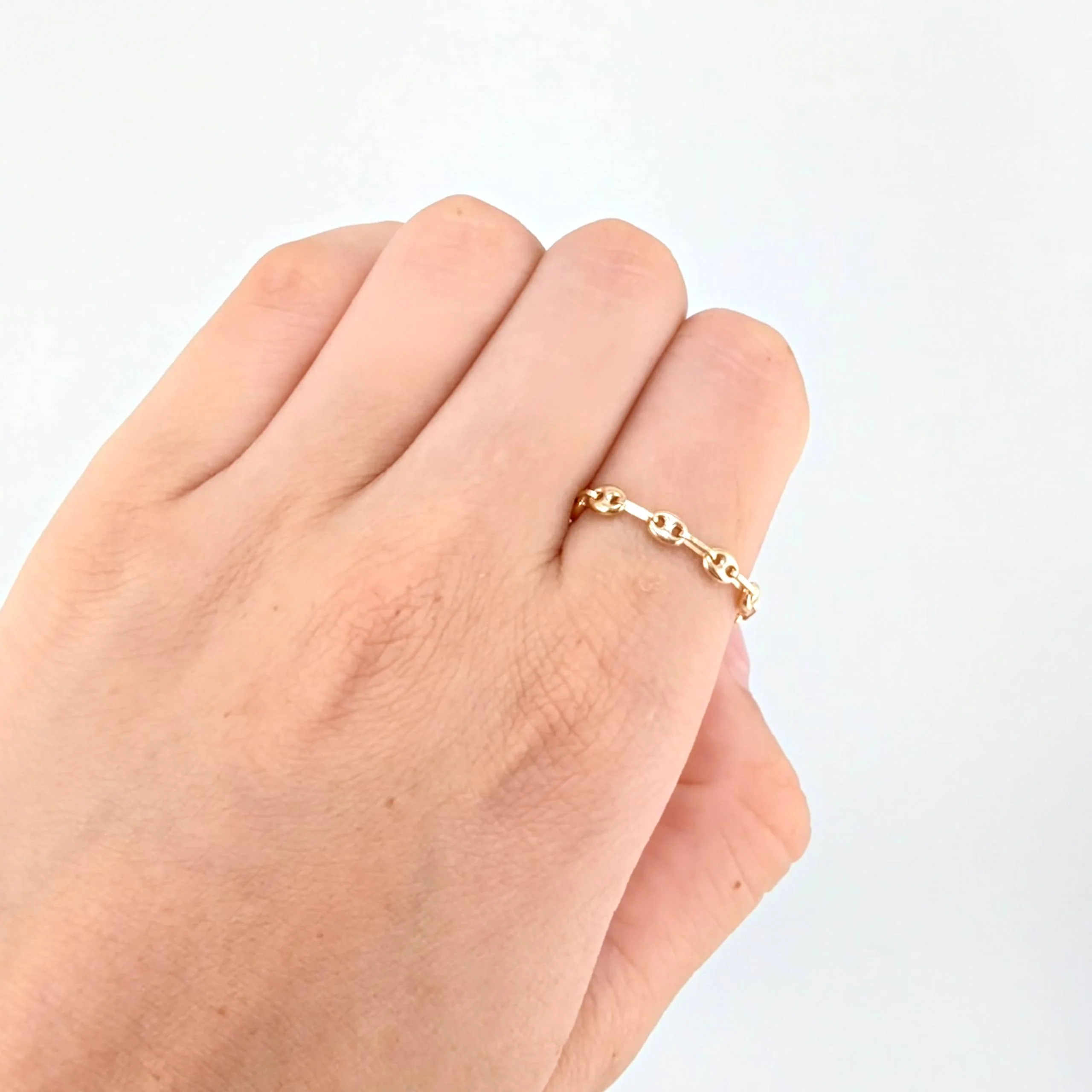 Anillo Gc 0.7gr / T9 1/4 - T9 1/2 / 3.15mm Oro Amarillo 18K - Image 3