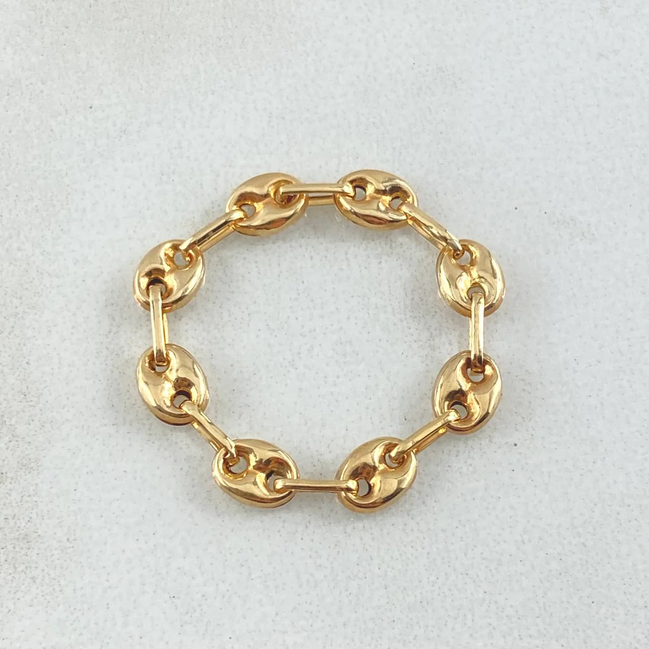 Anillo Gc 0.85gr / T6 3/4 - T7 / 4.15mm Oro Amarillo 18K