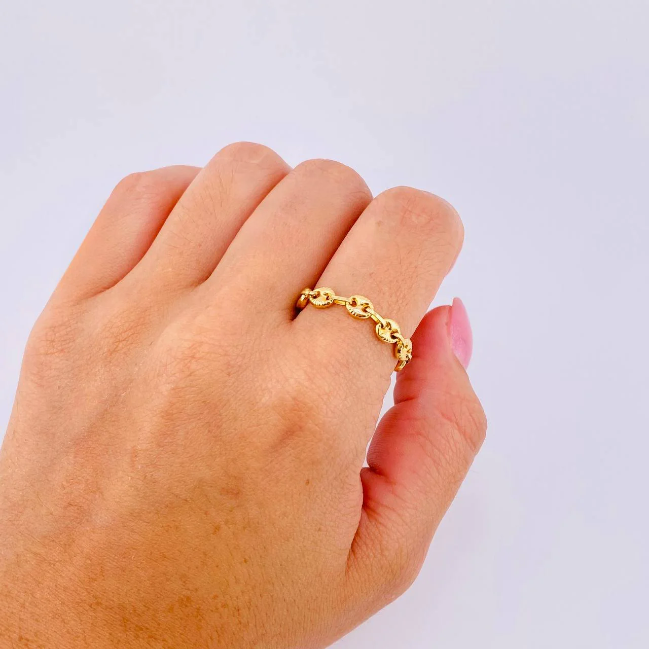 Anillo Gc 0.95gr / T12 3/4 / 3.75mm Oro Amarillo 18K - Image 3