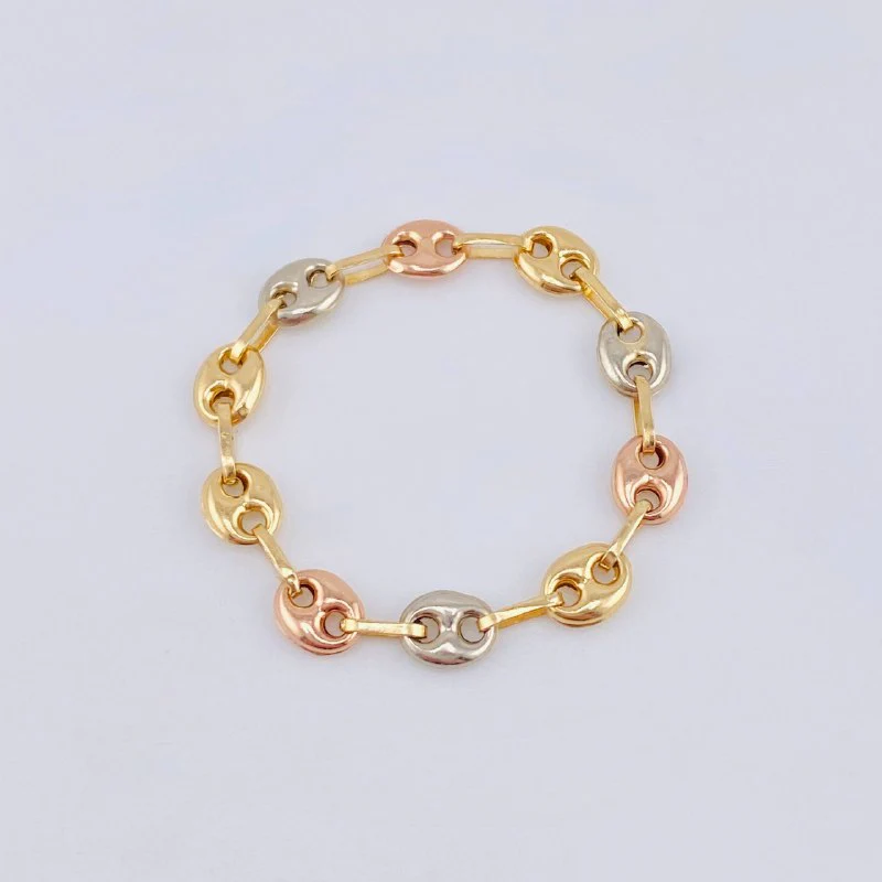 Anillo Gc 0.9gr / T12 3/4- T12 1/2 / 4.15mm Tres Oros 18K