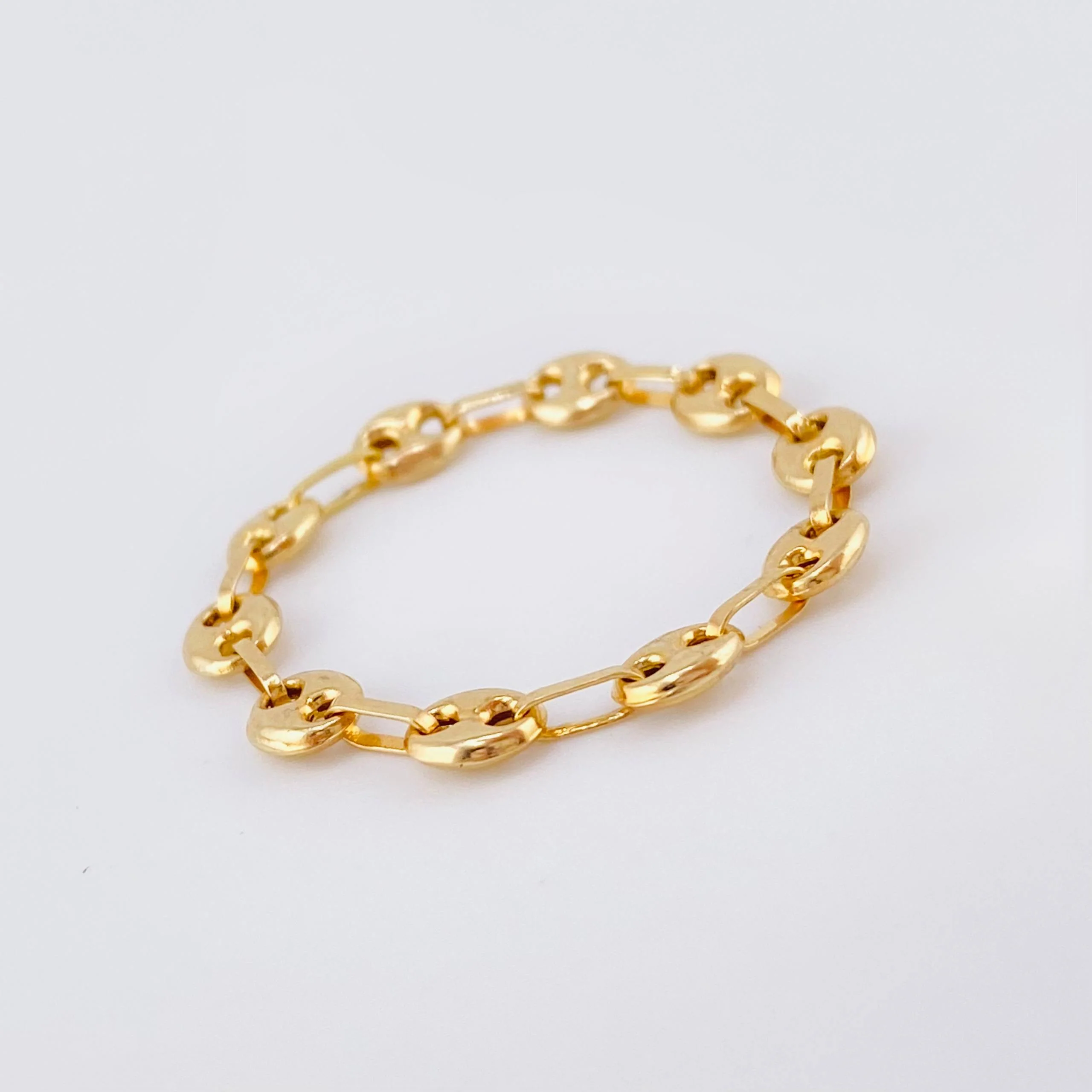 Anillo Gc 1.15gr / T13 1/2 - T13 3/4 / 4mm Oro Amarillo 18K - Image 2