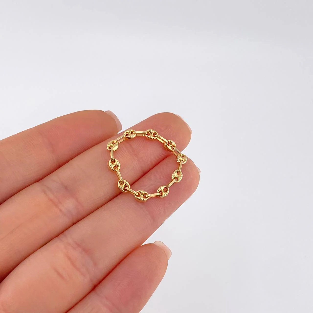 Anillo Gc Diamantado 0.85 g / T9 3/4 - 9 1/2 Oro Amarillo 18K - Image 3