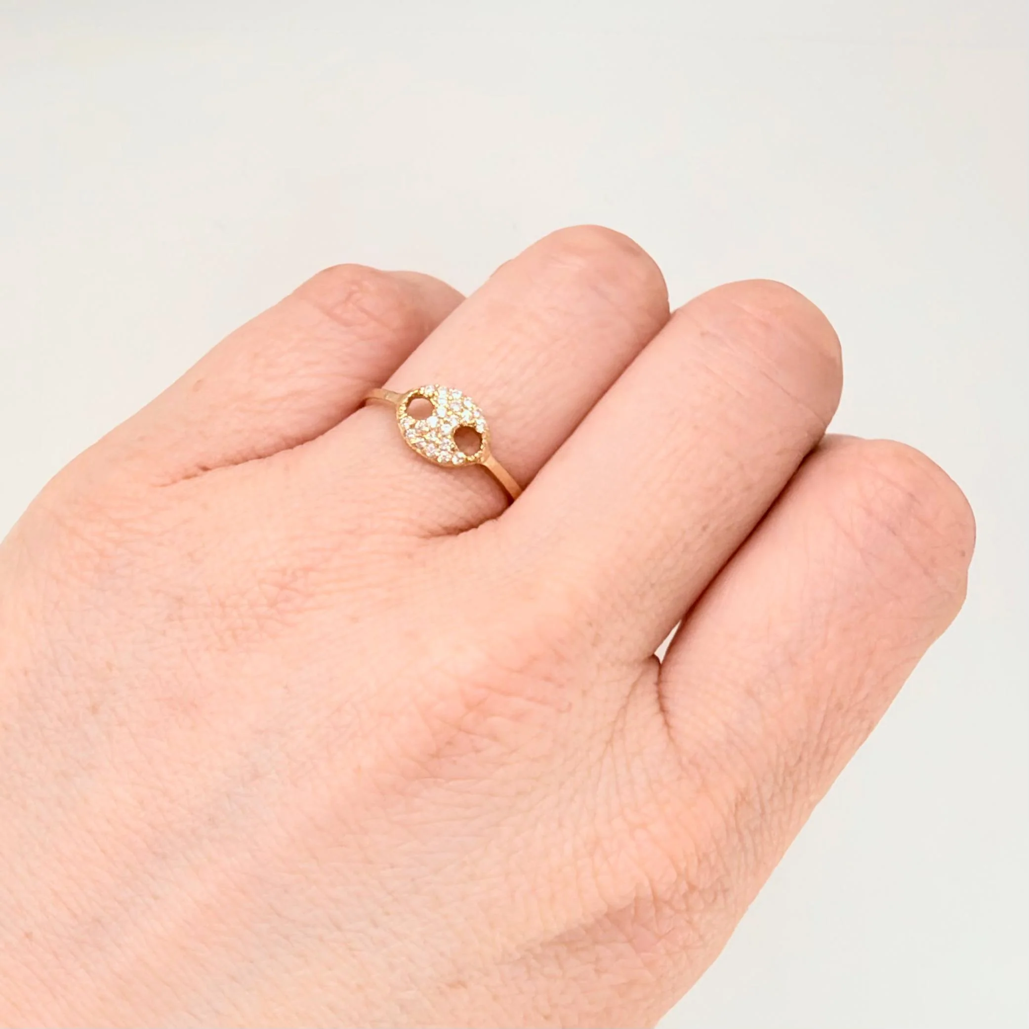 Anillo GC Tupido 1.45gr / T7 / Oro Amarillo 18K - Image 4