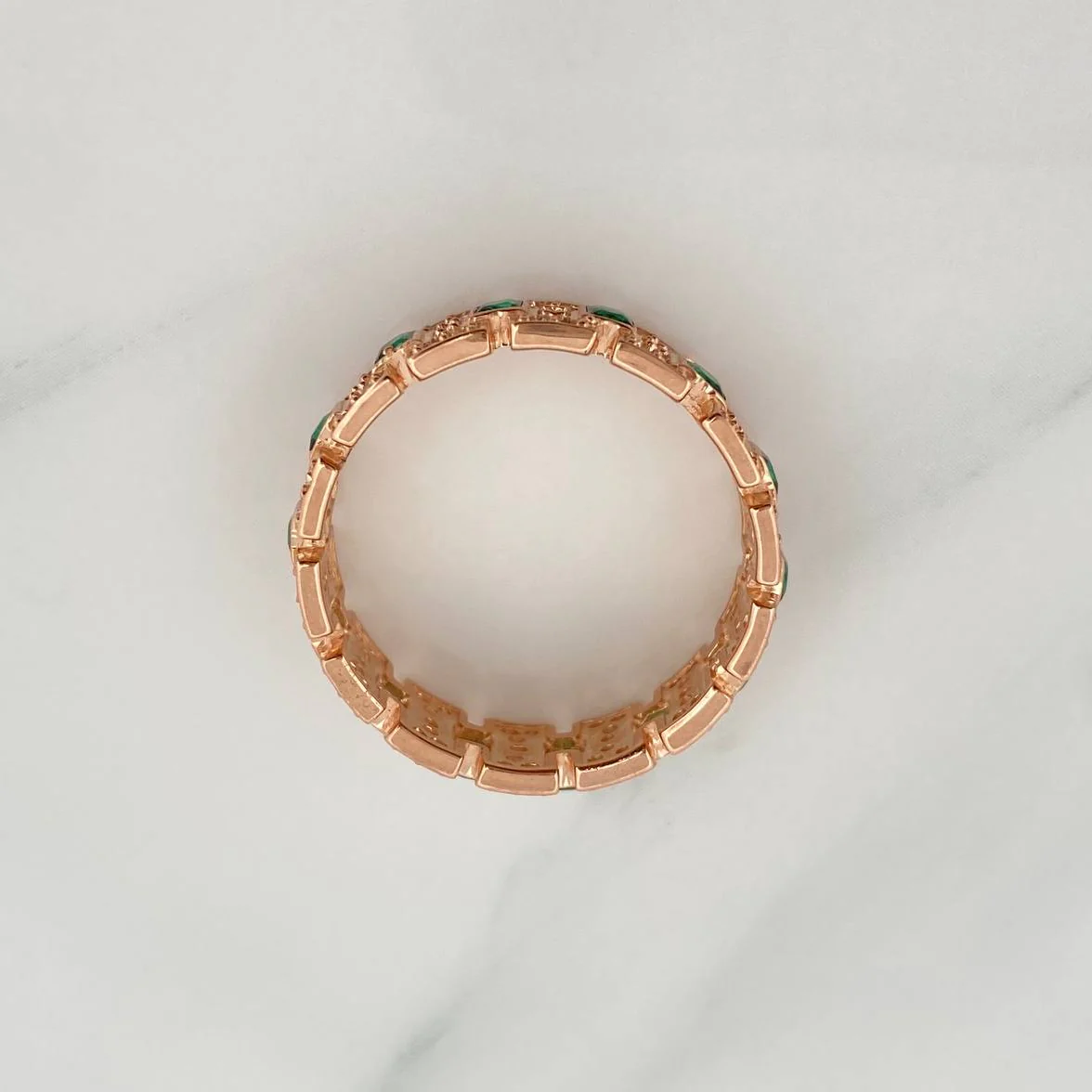 Anillo Glam 4.2gr / T7 1/2 / Oro Rosa 18K $ - Image 3
