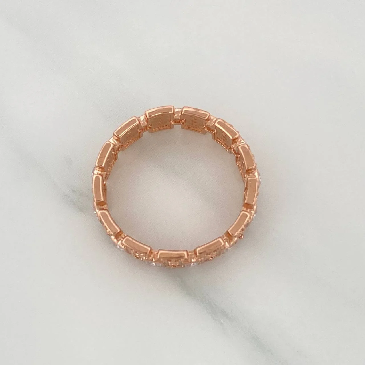 Anillo Glam 4.2gr / T7 1/4 / Oro Rosa 18K % - Image 4