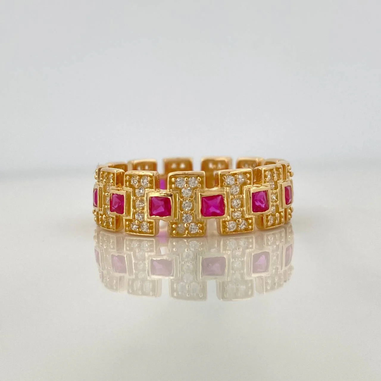 Anillo Glam 4.4gr / T8 / Oro Amarillo 18K %