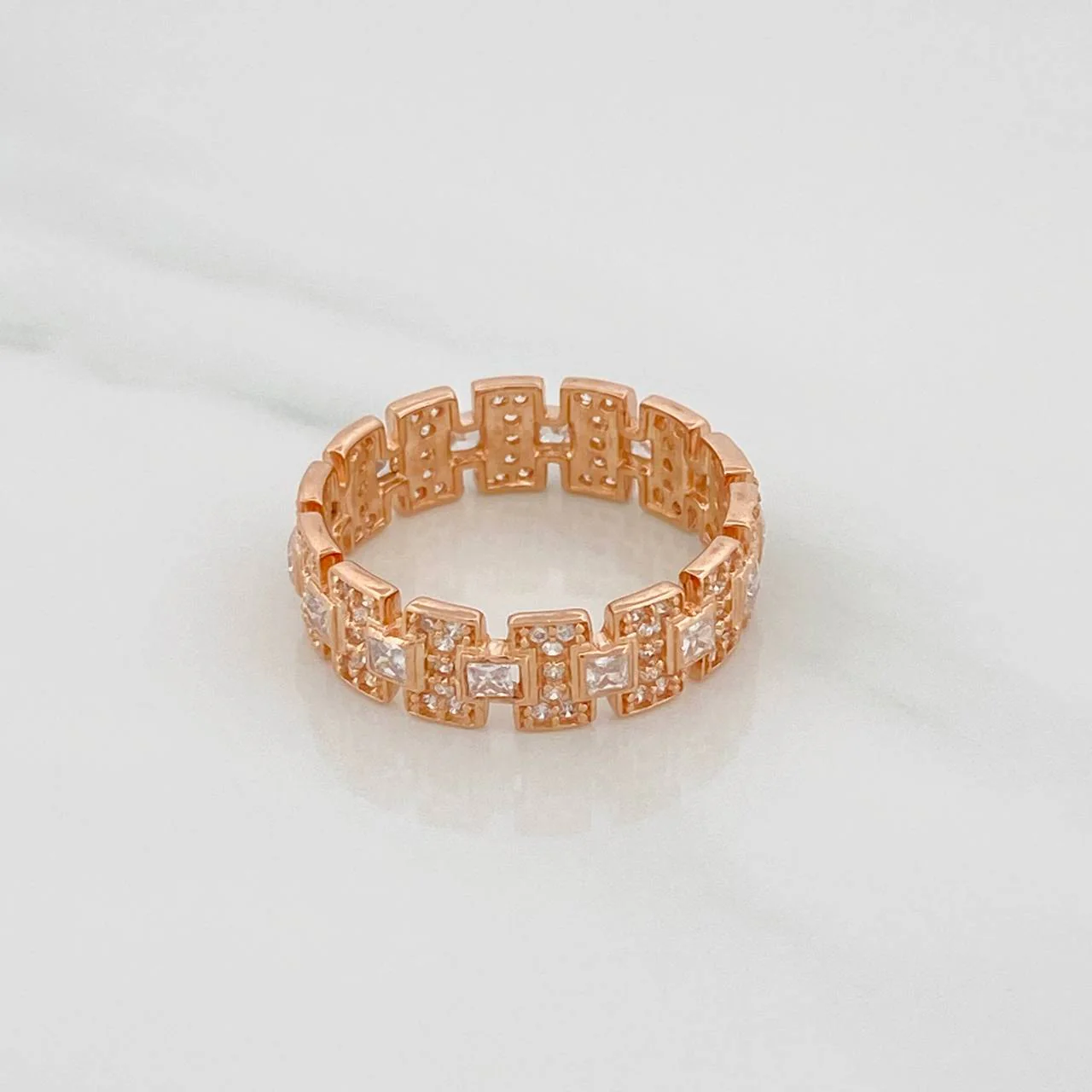 Anillo Glam 4.8gr / T9 1/4 / Oro Rosa 18K $ - Image 3