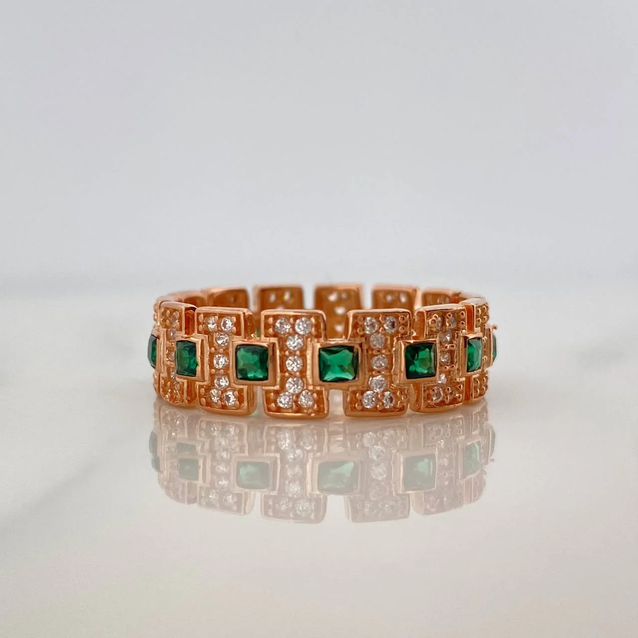 Anillo Glam 4.95gr / T9 1/4 / Oro Rosa 18K
