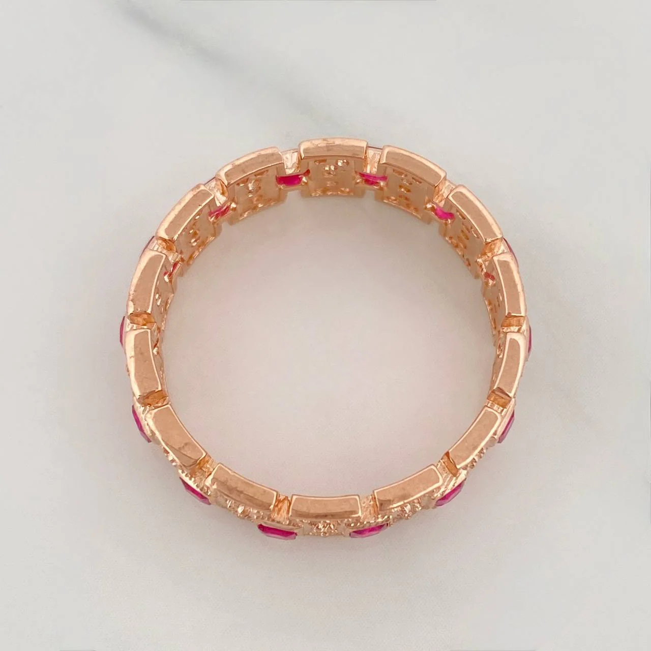 Anillo Glam 5.15gr / T9 / Oro Rosa 18K $ - Image 2