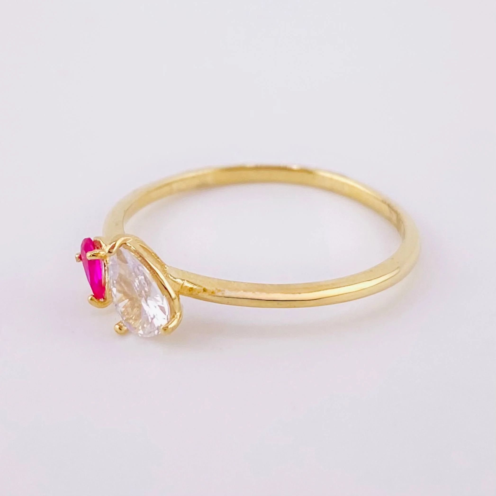 Anillo Gota 1.75gr / T8 1/4 / Oro Amarillo 18K - Image 2
