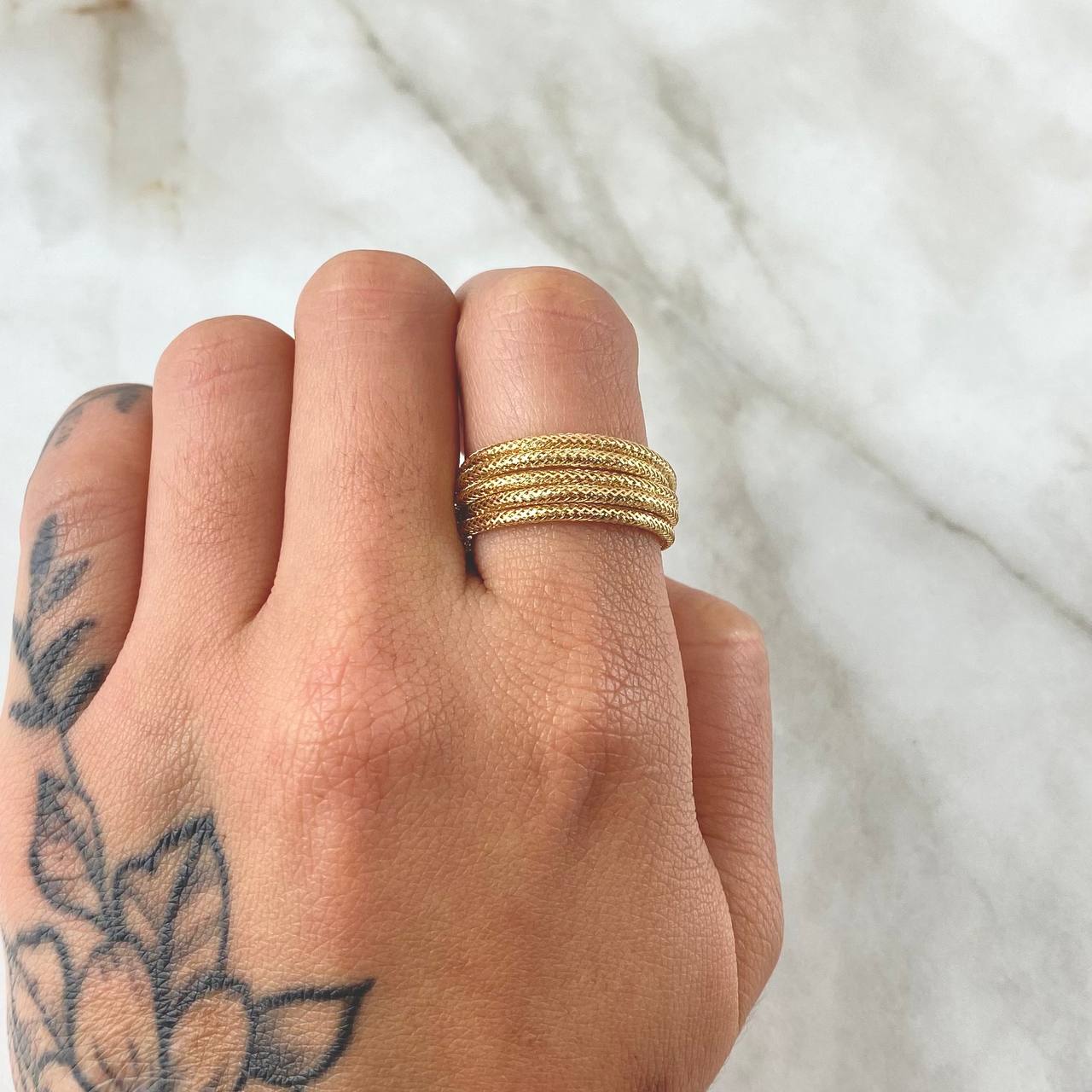 Anillo Guaya Multiple 1.4 g / T8 1/2 Oro Amarillo 18K - Image 4