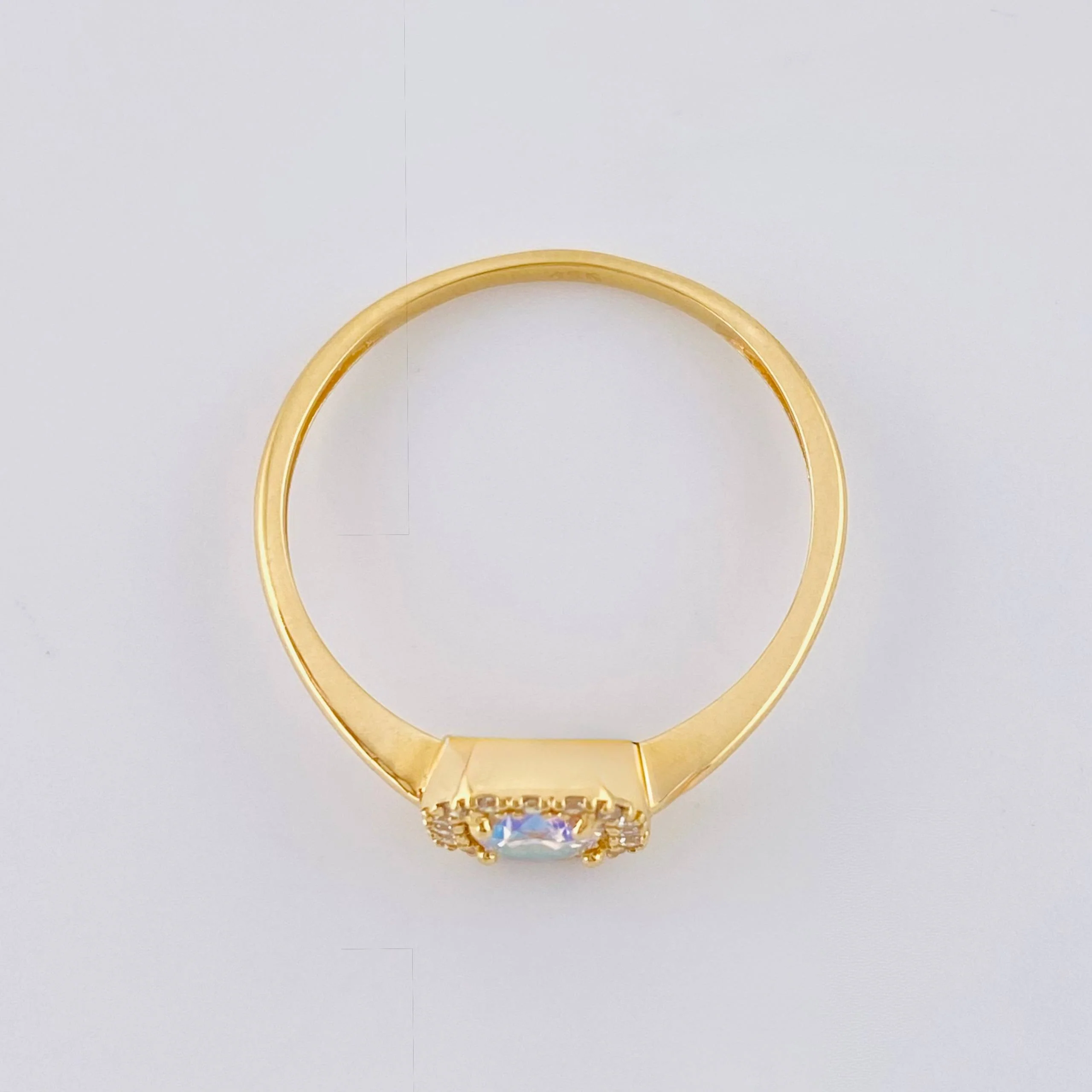 Anillo Halo 1.85 g / T8 Oro Amarillo 18K Nac.Esp. - Image 3
