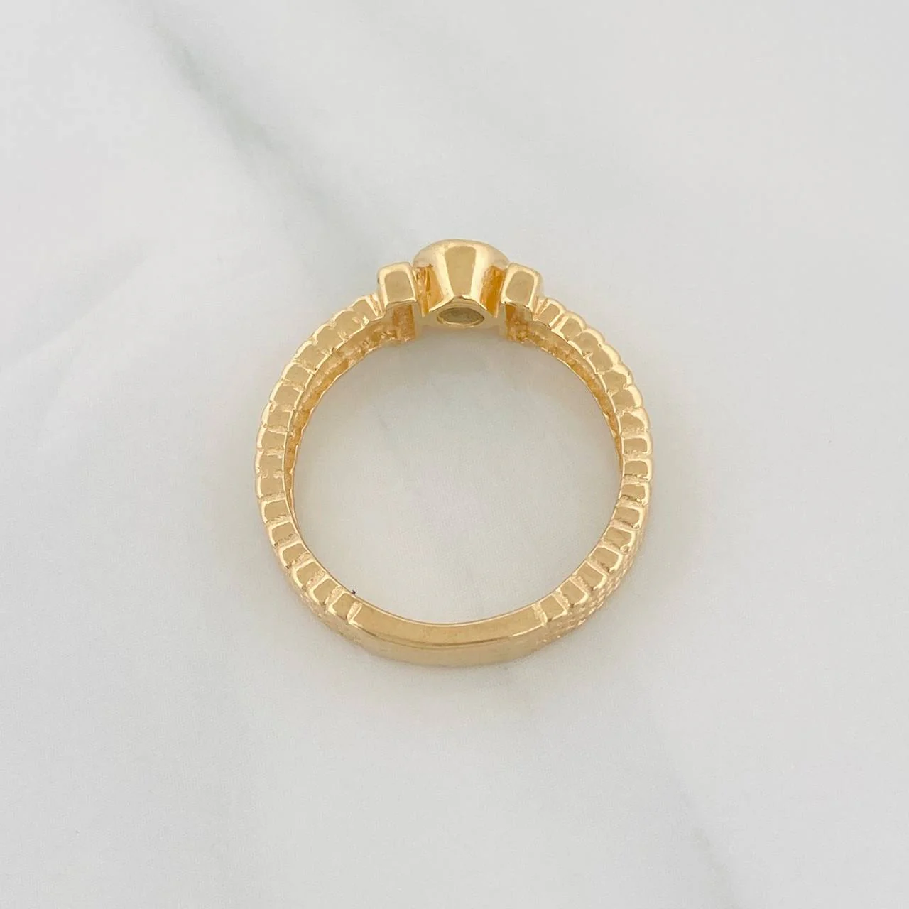 Anillo Halo Correa 3.7g / T6 Oro Amarillo 18K - Image 4