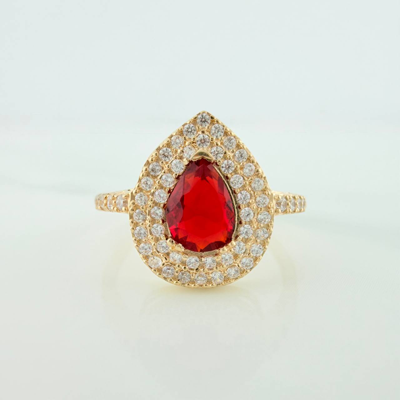 Anillo Halo Gota 2.3 g / T6 Oro Amarillo 18K