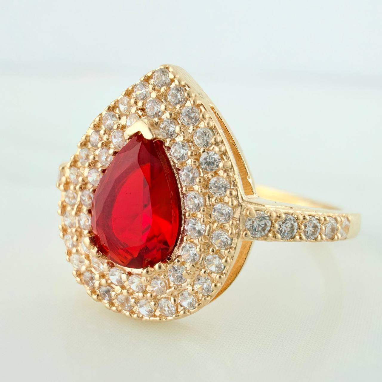 Anillo Halo Gota 2.3 g / T6 Oro Amarillo 18K - Image 3