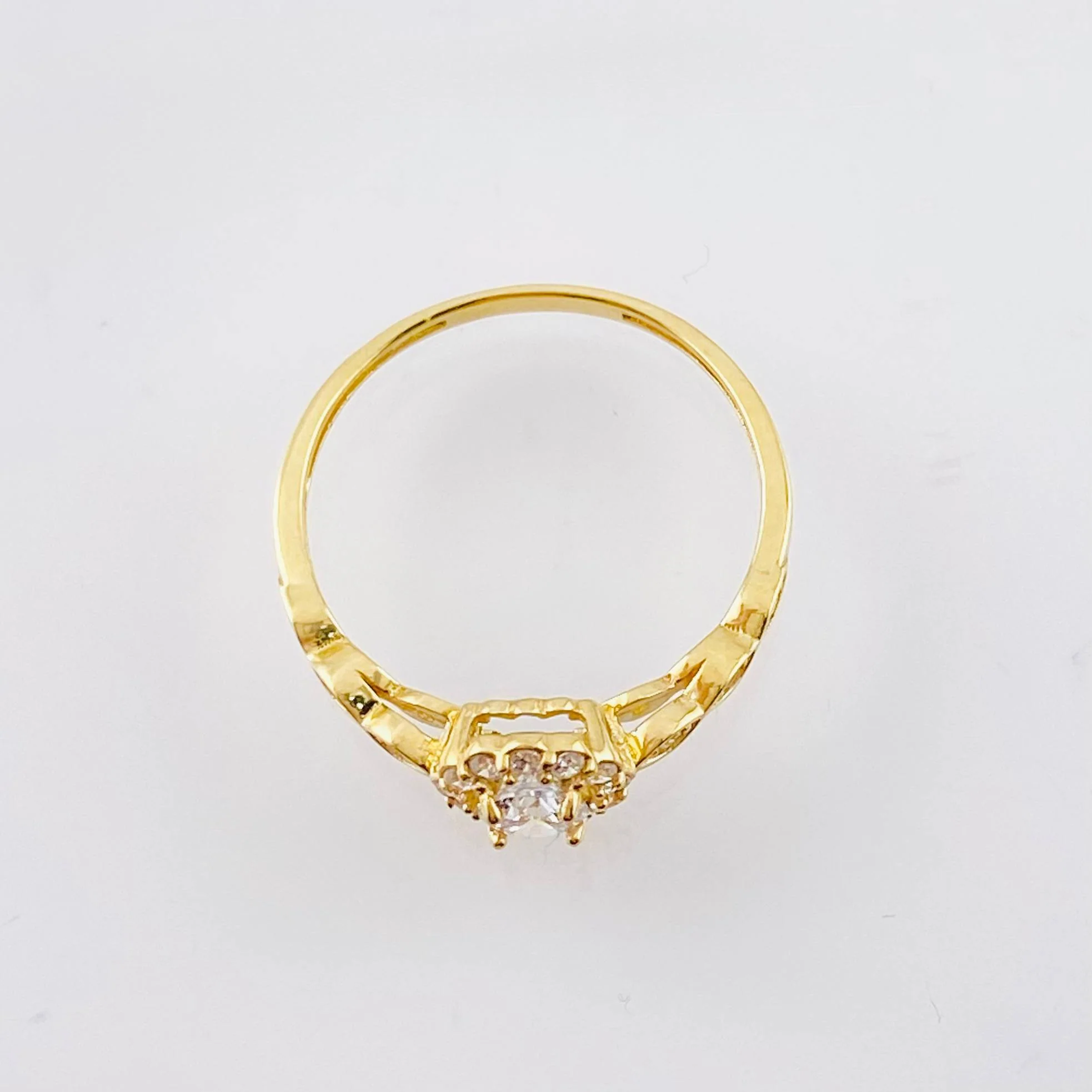 Anillo Halo Ojal 1.8gr / T6 1/4 / Oro Amarillo 18K * - Image 3