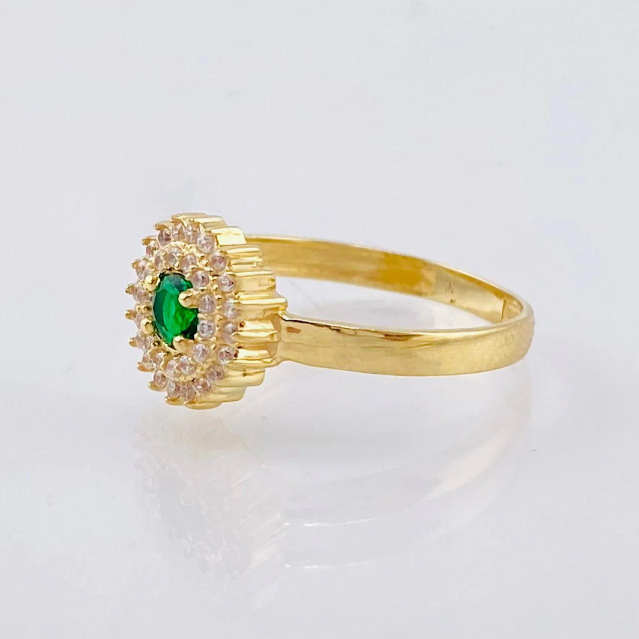 Anillo Halo Tupido 2.75gr / T7 / Oro Amarillo 18K - Image 2