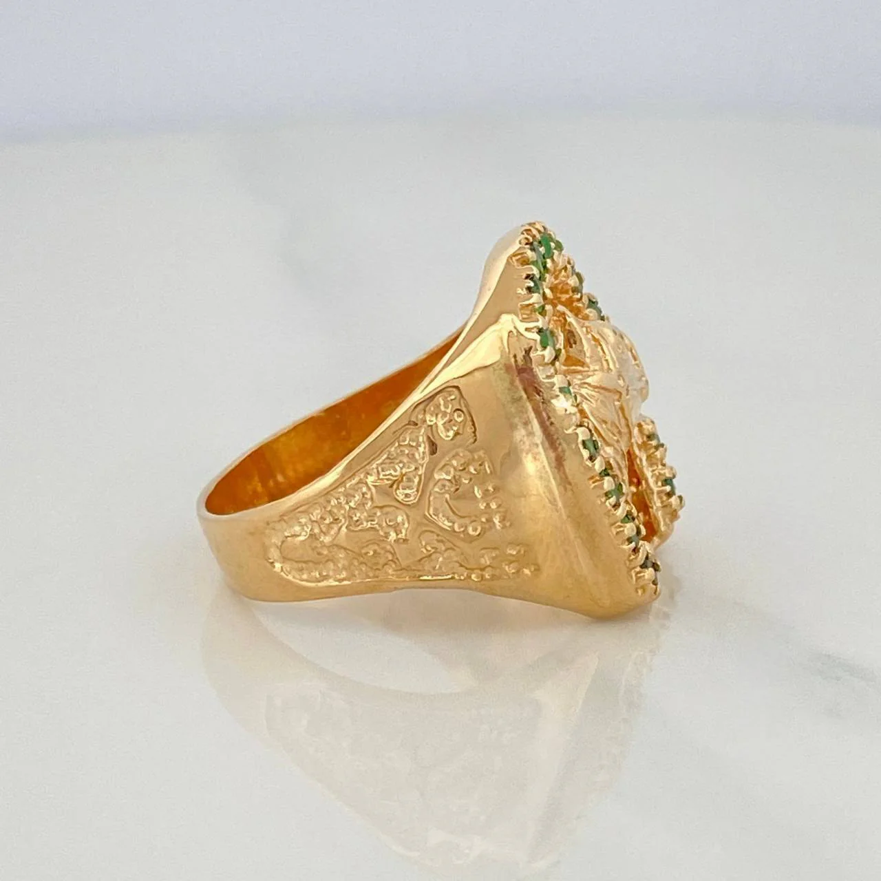 Anillo Herradura Caballo 10.1 g / T10 Oro Amarillo 18K - Image 3