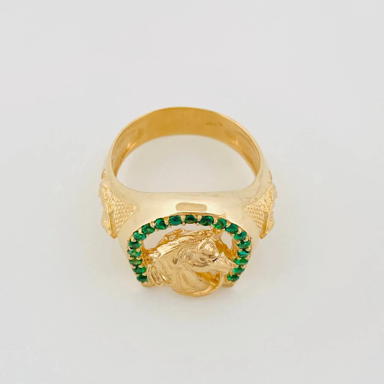 Anillo Herradura Caballo 13.3 g / T11 1/4 Oro Amarillo 18K - Image 2