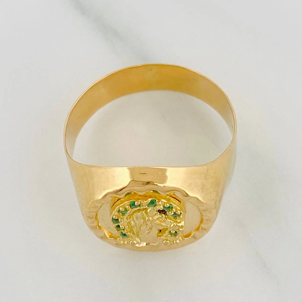 Anillo Herradura Caballo 3.7gr / T8 1/4 / Oro Amarillo 18K % - Image 4