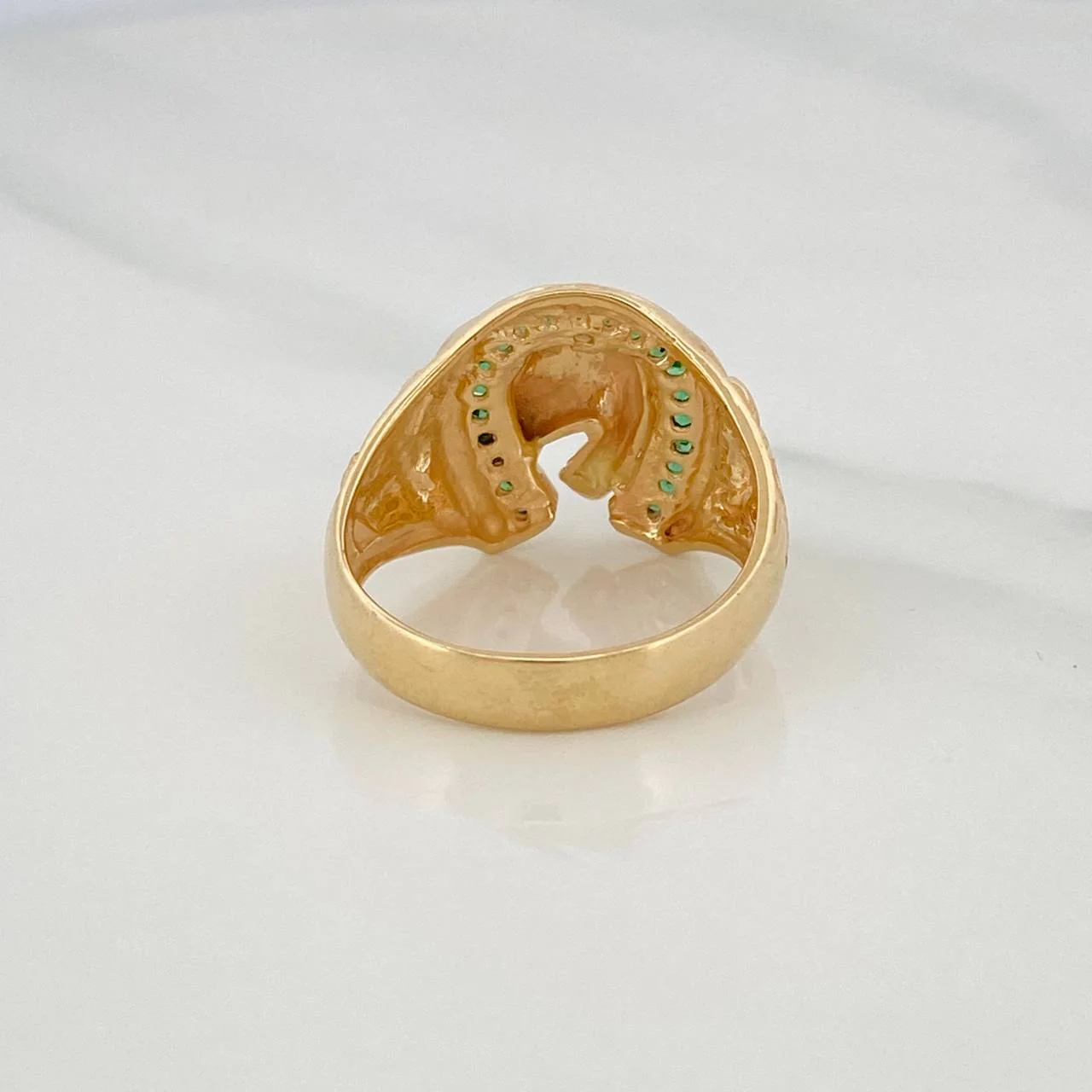 Anillo Herradura Caballo 6.85g / T9 1/4 Oro Amarillo 18K - Image 4