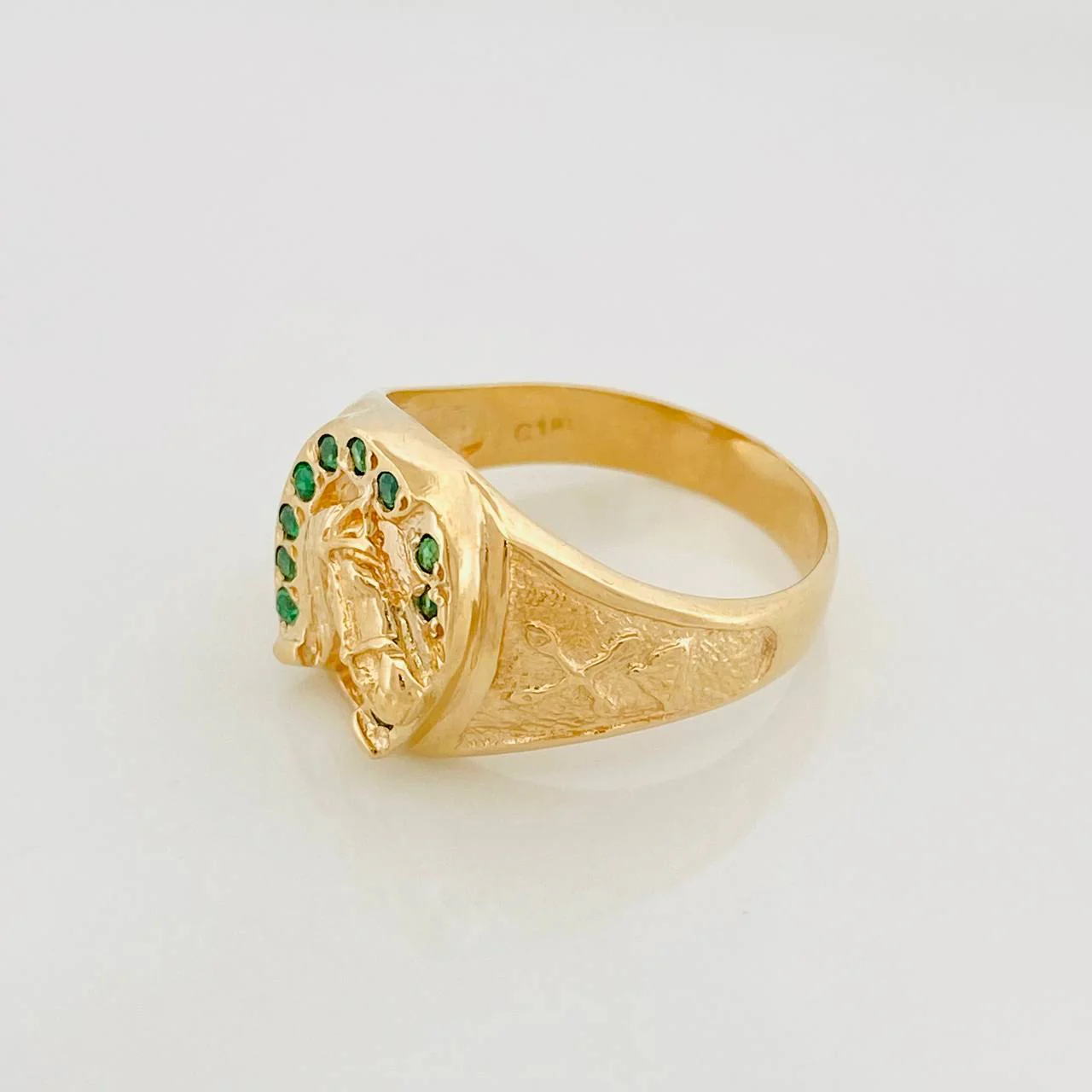 Anillo Herradura de Caballo 6.5g / T8 1/4 Oro Amarillo 18K - Image 2