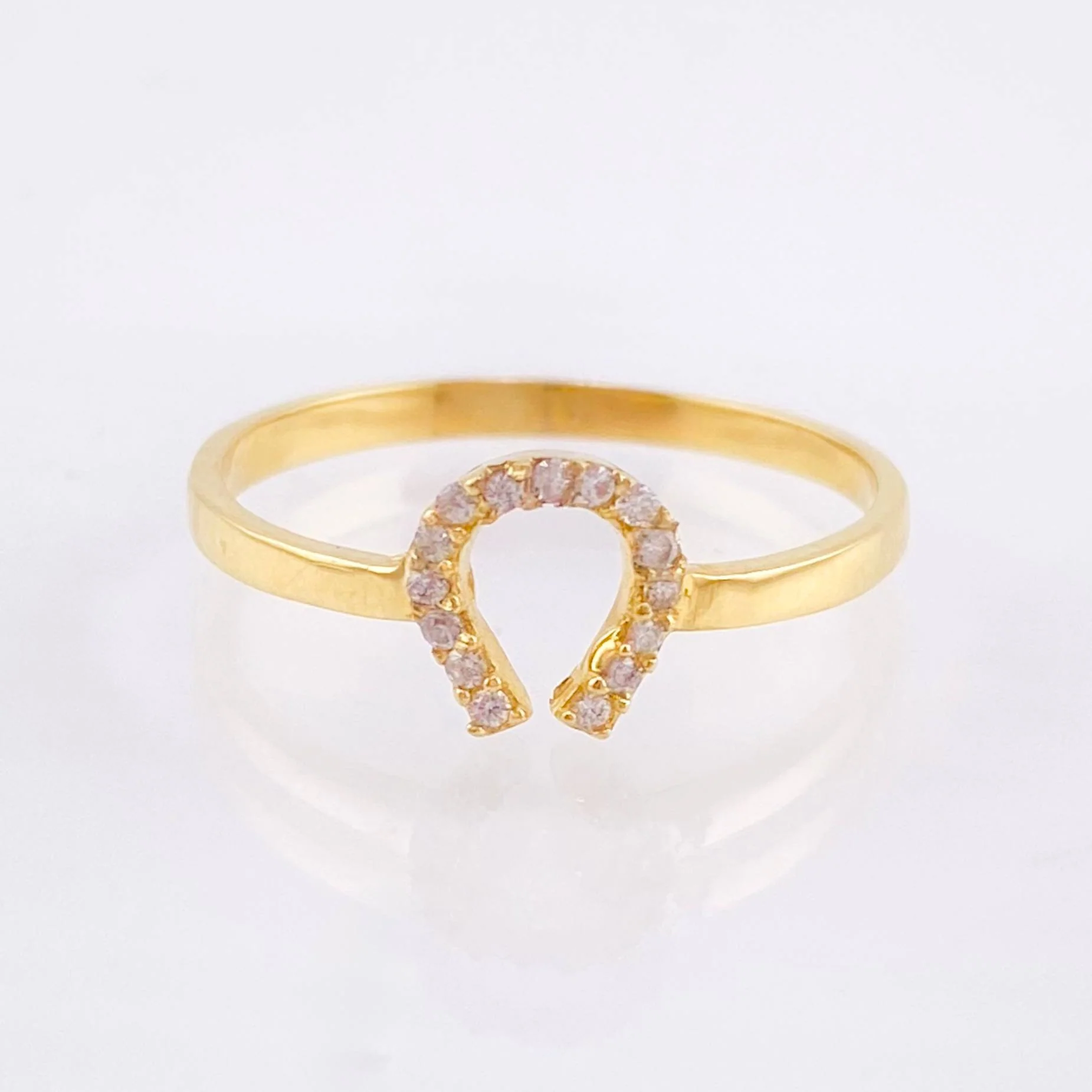 Anillo Herradura Omega 1.6gr / T7 3/4 / Oro Amarillo 18K * - Image 3