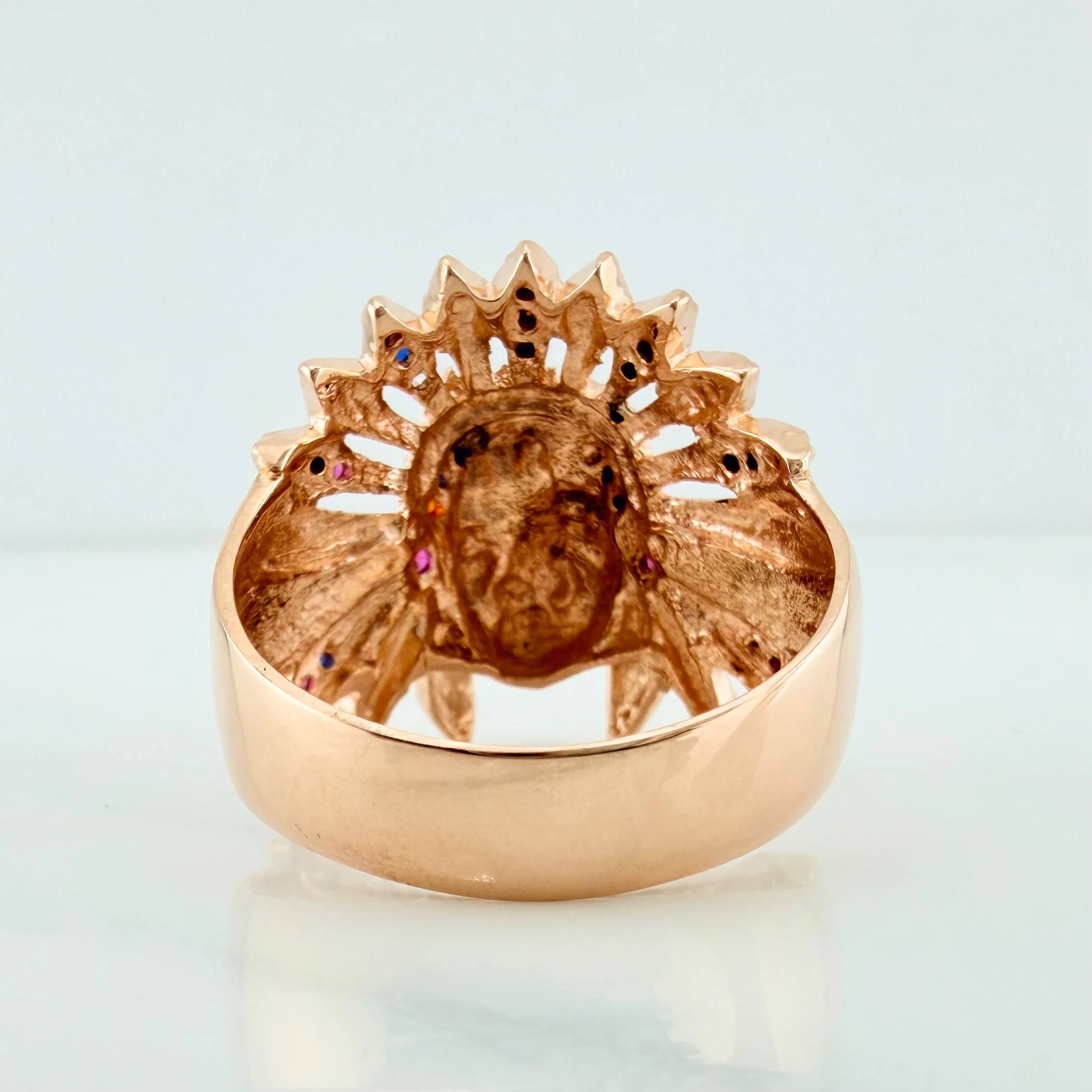 Anillo Indio 8.85 g / T10 Oro Rosa 18K - Image 4